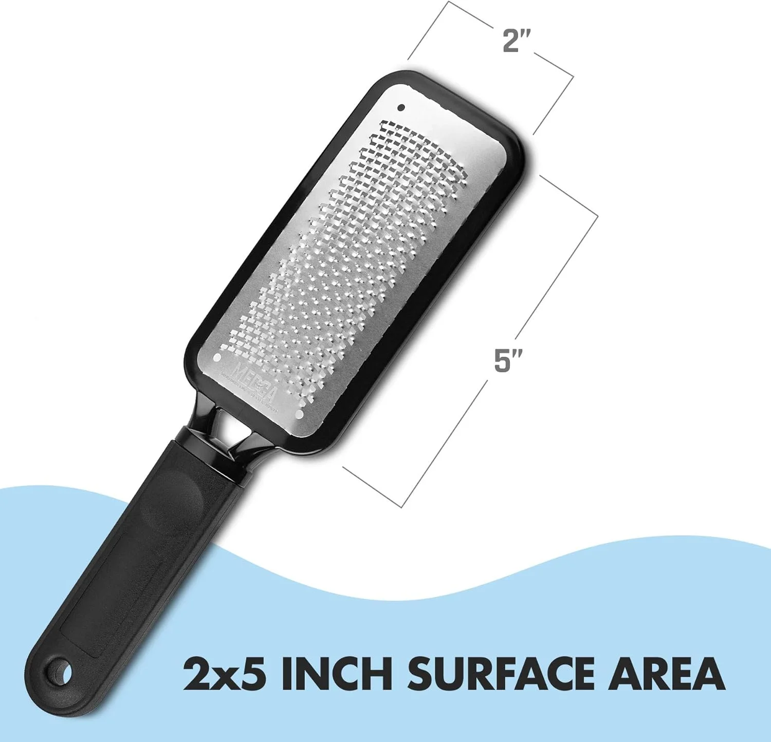 ست پدیکور اسکرابر پا - سوهان پا فوق العاده بزرگ و ابزار از بین برنده پینه | لایه بردار پاشنه و پا با سطح فولاد ضد زنگ | سنگ پا با کیفیت حرفه ای برای از بین بردن پوست های مرده