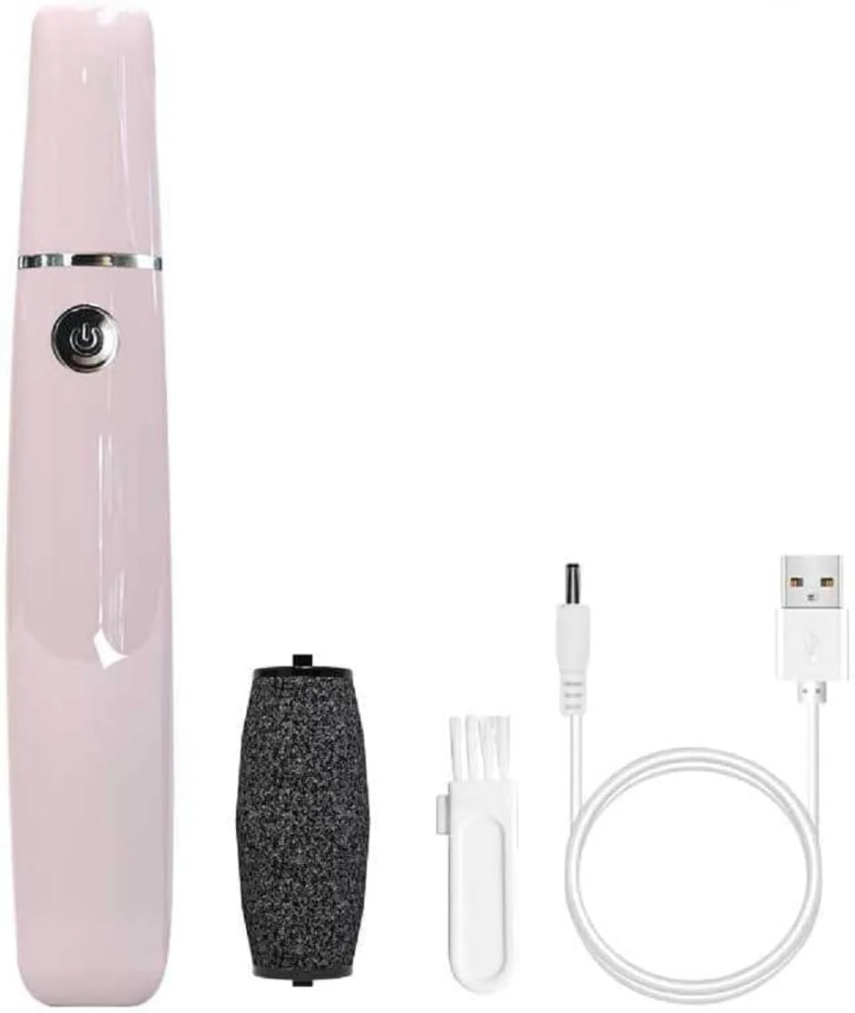 دستگاه سوهان برقی پدیکور پا Onwddarefy، پولیش برقی پا، 3 سرعت قابل تنظیم، چرخش 360 درجه، ابزار پدیکور قابل شارژ USB (سفید)