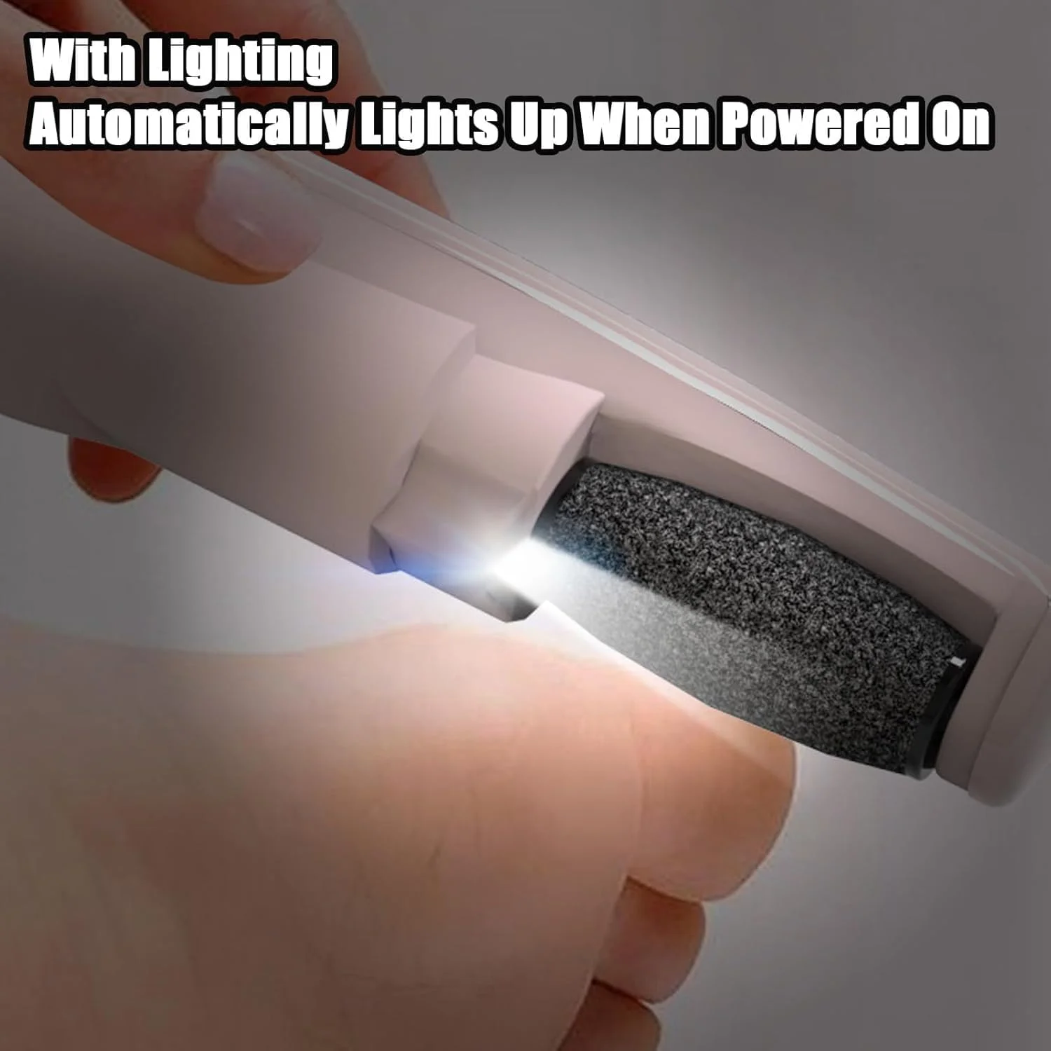 سوهان برقی پدیکور پا Onwddarefy، پولیشر برقی پا Onwddarefy، سوهان چرخشی 360 درجه پا، به همراه سری تعویض (سفید)