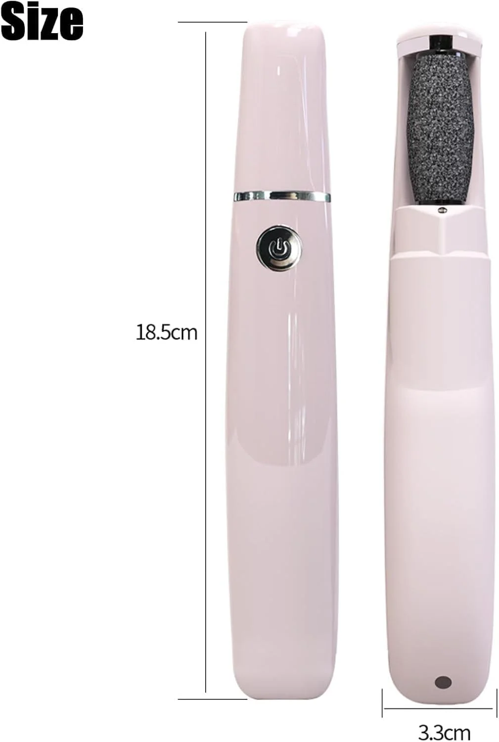 سوهان برقی پدیکور پا Onwddarefy، پولیشر برقی پا Onwddarefy، سوهان چرخشی 360 درجه پا، به همراه سری تعویض (سفید)