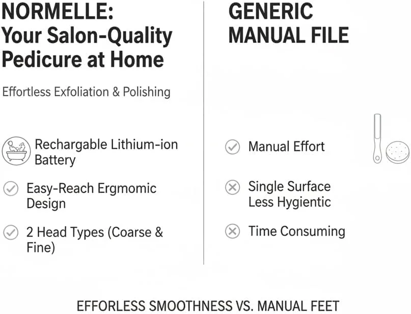 سوهان برقی پدیکور پا نورمل، مناسب برای آقایان و بانوان، کیت پدیکور شارژی با موتور دو سرعته قابل تنظیم، 60 عدد دیسک سمباده ای قابل تعویض، سوهان برقی قابل حمل برای از بین بردن پوست های سفت و مرده سوهان برقی پدیکور پا نورمل، مناسب برای آقایان و بانوان، کیت پدیکور شارژی با موتور دو سرعته قابل تنظیم، 60 عدد دیسک سمباده ای قابل تعویض، سوهان برقی قابل حمل برای از بین بردن پوست های سفت و مرده