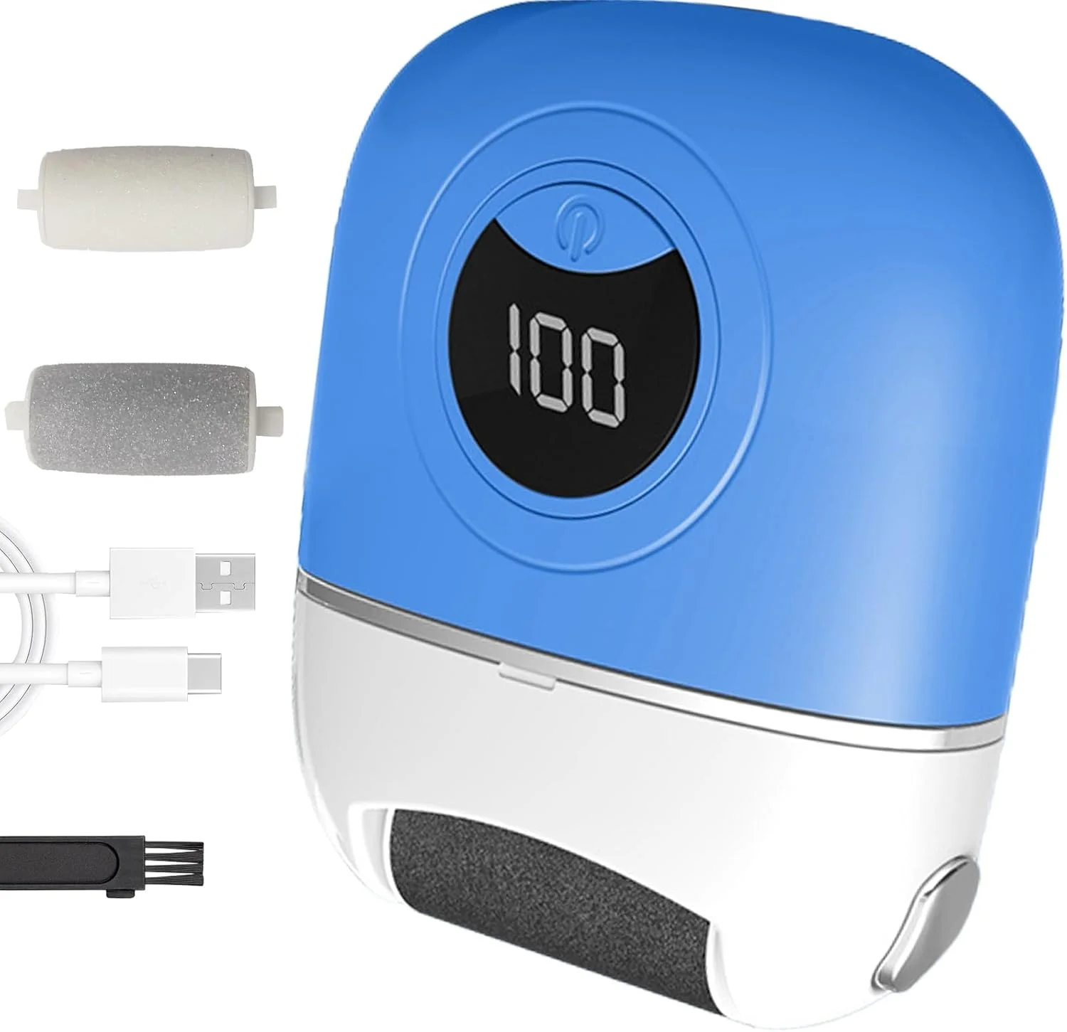 دستگاه سوهان برقی پا NUOKOU، دستگاه جدید تعمیر و ساییدن پا با قابلیت شارژ USB (آبی) دستگاه سوهان برقی پا NUOKOU، دستگاه جدید تعمیر و ساییدن پا با قابلیت شارژ USB (آبی)