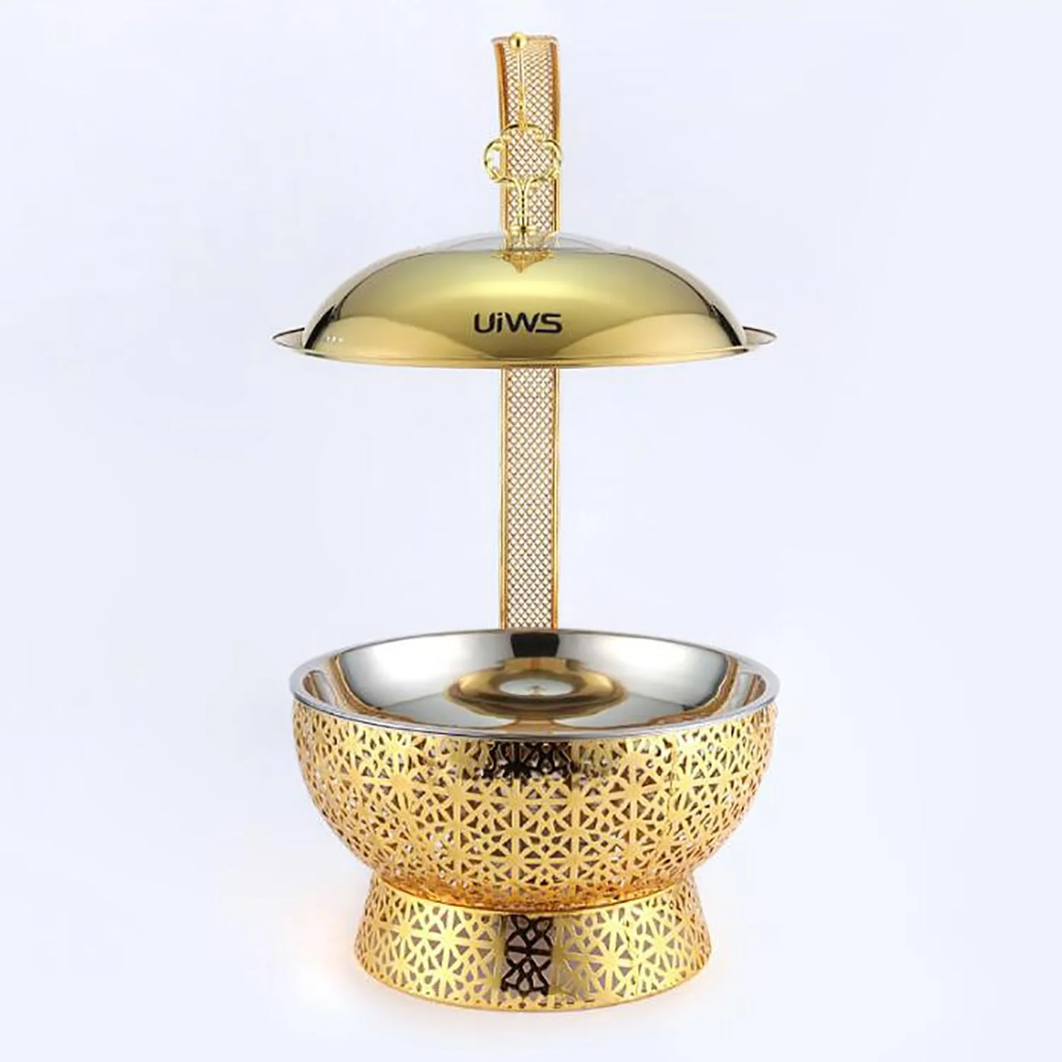 ظروف گرم کننده غذا گرد XQKXHZ با درب و جایگاه سوخت، طراحی منحصر به فرد توخالی، سرو بوفه استیل ضد زنگ ممتاز برای مهمانی ها، عروسی ها، رستوران ها، طلایی، مونتاژ آسان ظروف گرم کننده غذا گرد XQKXHZ با درب و جایگاه سوخت، طراحی منحصر به فرد توخالی، سرو بوفه استیل ضد زنگ ممتاز برای مهمانی ها، عروسی ها، رستوران ها، طلایی، مونتاژ آسان