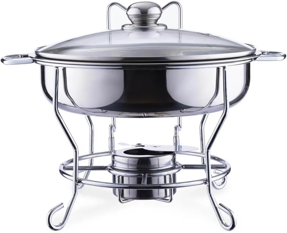 ظرف گرم نگهدارنده غذا ویلسون 8 لیتری استیل دو قلو - ست پذیرایی بوفه ممتاز با درب شیشه ای حرارت دیده و پایه روکش کروم - اجزای کامل استیل - 39x24x39 سانتی متر ظرف گرم نگهدارنده غذا ویلسون 8 لیتری استیل دو قلو - ست پذیرایی بوفه ممتاز با درب شیشه ای حرارت دیده و پایه روکش کروم - اجزای کامل استیل - 39x24x39 سانتی متر