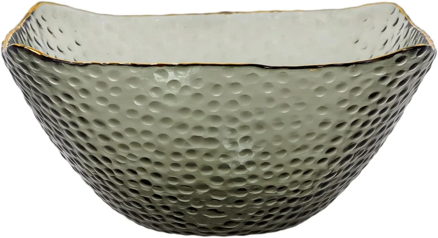 ظرف دسر شیشه ای Winds Trading، کاسه شیشه ای کریستالی برای بستنی، میوه، پودینگ، تنقلات، غلات، آجیل - ظروف سرو شیشه ای ممتاز لبه طلایی (B) ظرف دسر شیشه ای Winds Trading، کاسه شیشه ای کریستالی برای بستنی، میوه، پودینگ، تنقلات، غلات، آجیل - ظروف سرو شیشه ای ممتاز لبه طلایی (B)