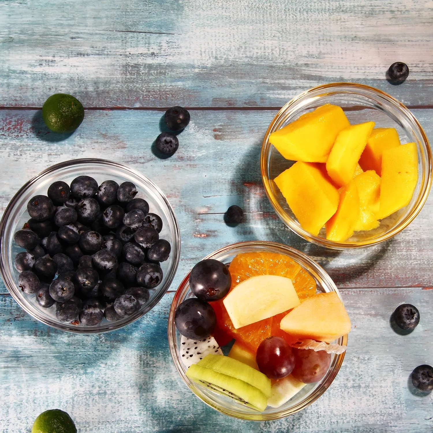 کاسه های شیشه ای کوچک 4 اینچی WERTIOO، 12 عددی، کاسه های کوچک شیشه ای برای آماده سازی غذا، مناسب برای دسر، سس، ظروف آب نبات یا کاسه آجیل