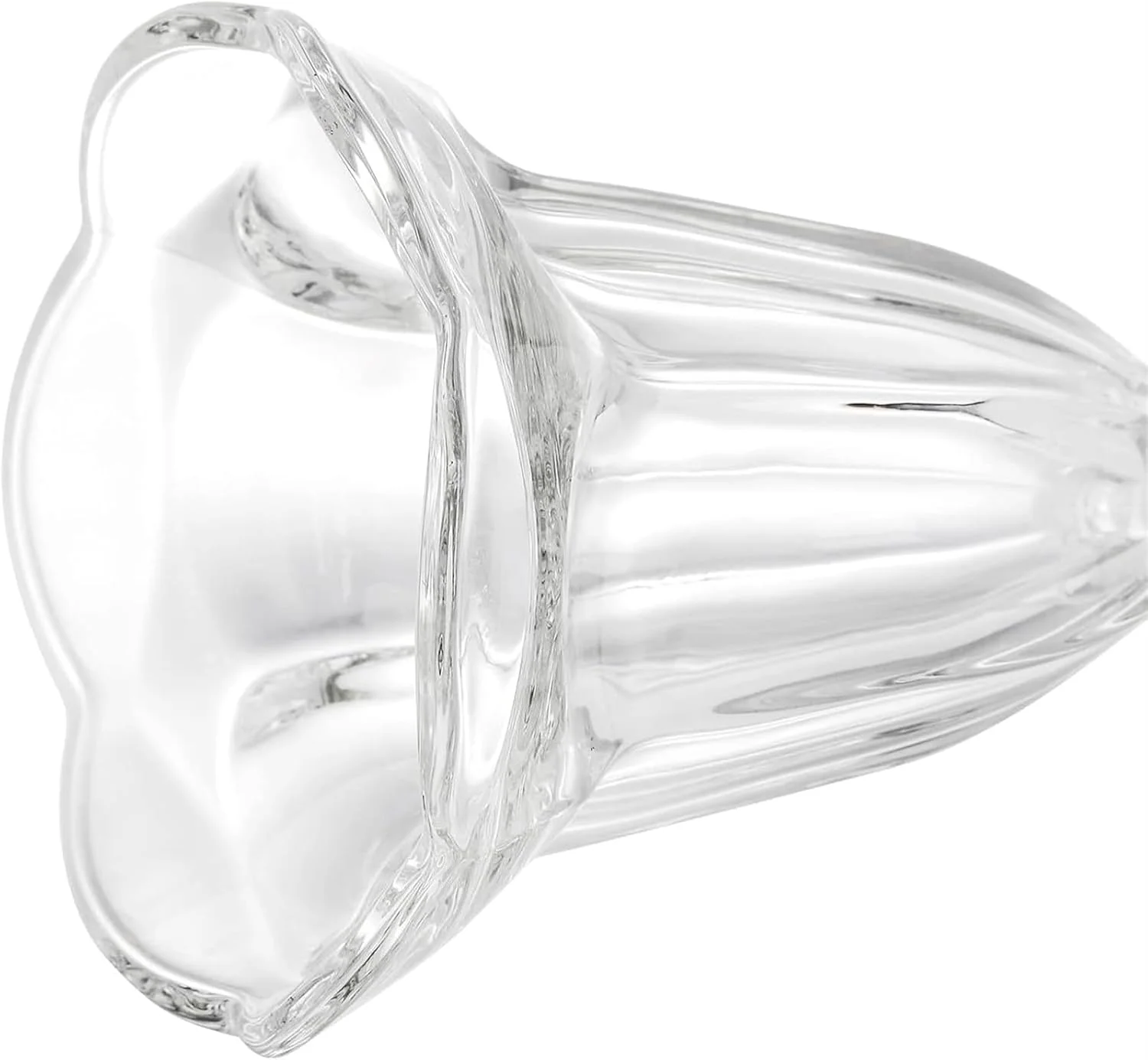 THE WHITE SHOP ست 6 عددی کاسه دسر شیشه ای، جام بستنی خوری شیشه ای لاله ای 200 میلی لیتری، لیوان های میلک شیک پایه دار شفاف، ست کاسه دسر بستنی خوری، کاسه پودینگ، کاسه ترایفل برای شربت، ترایفل، سالاد میوه، اسنک، کوکتل