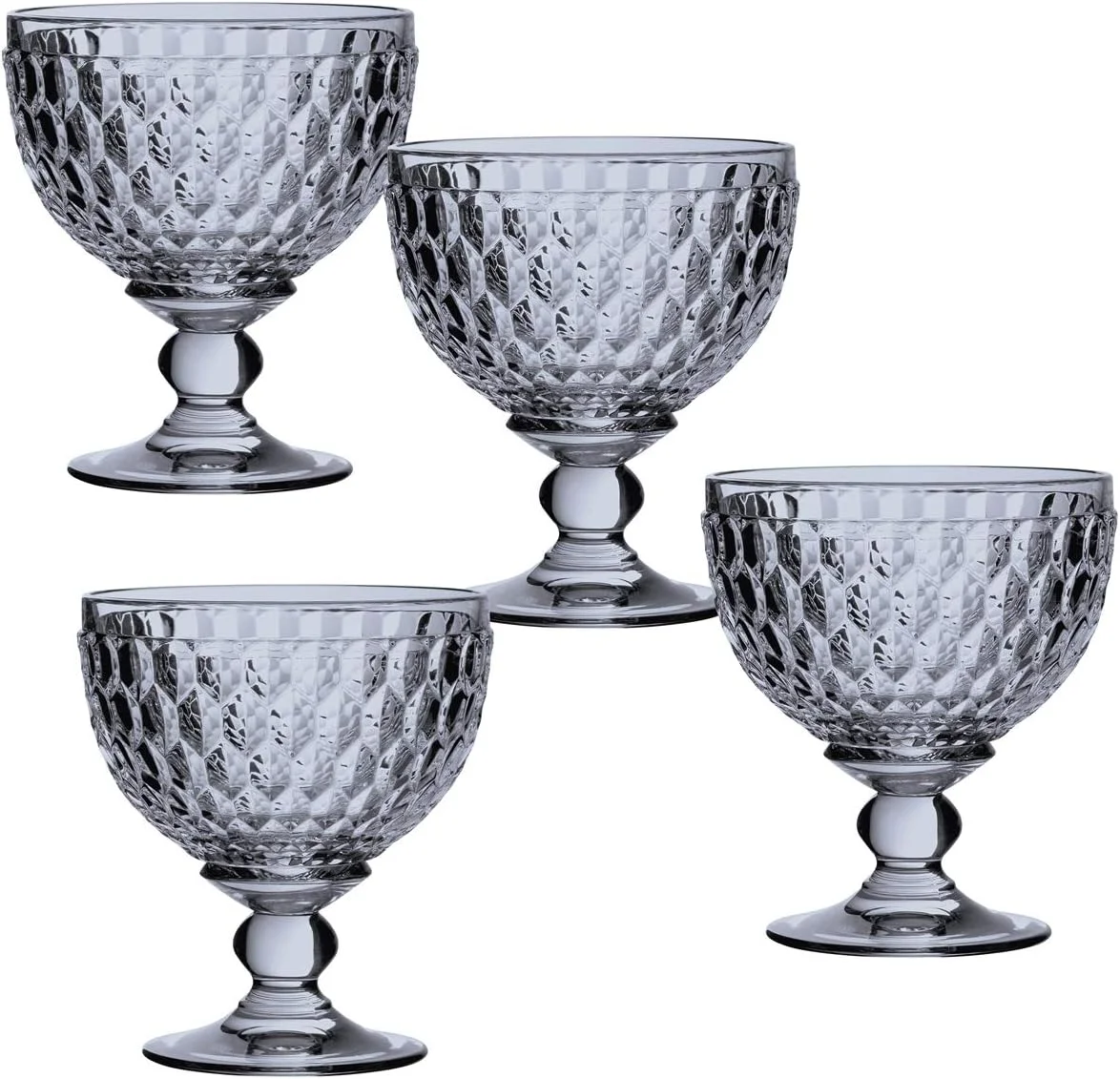 پیاله دسر/شامپاین رنگی بوستون ویلروی اند باخ، آبی، ست 4 عددی، 392 میلی لیتر پیاله دسر/شامپاین رنگی بوستون ویلروی اند باخ، آبی، ست 4 عددی، 392 میلی لیتر