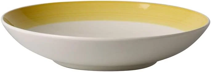Villeroy & Boch 10-4854-3381 کاسه گود کالرفول لایف با طرح پای لیمو، 24 سانتی متر، جنس پرسلن عالی، سفید/زرد Villeroy & Boch 10-4854-3381 کاسه گود کالرفول لایف با طرح پای لیمو، 24 سانتی متر، جنس پرسلن عالی، سفید/زرد