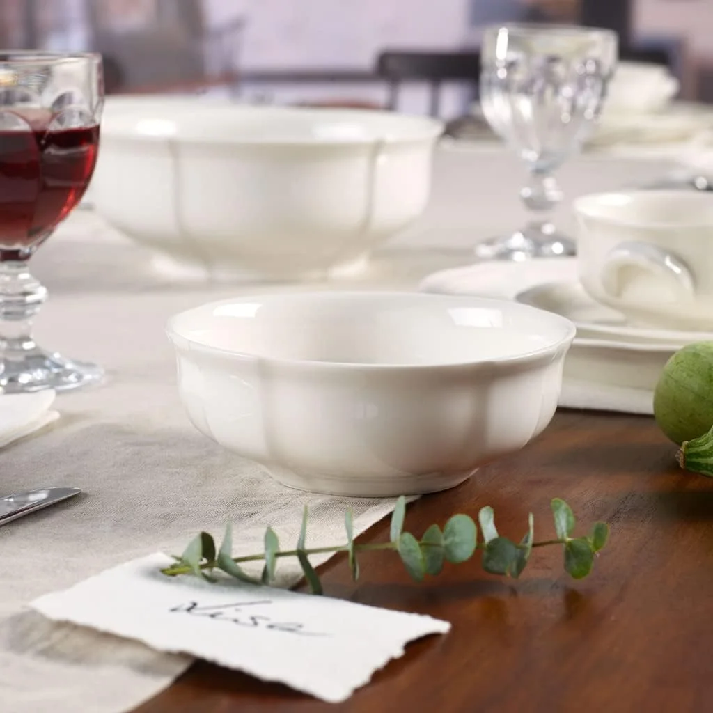 کاسه دسر ویلروی اند باخ مدل Manoir، 15 سانتی متر، چینی ممتاز، سفید