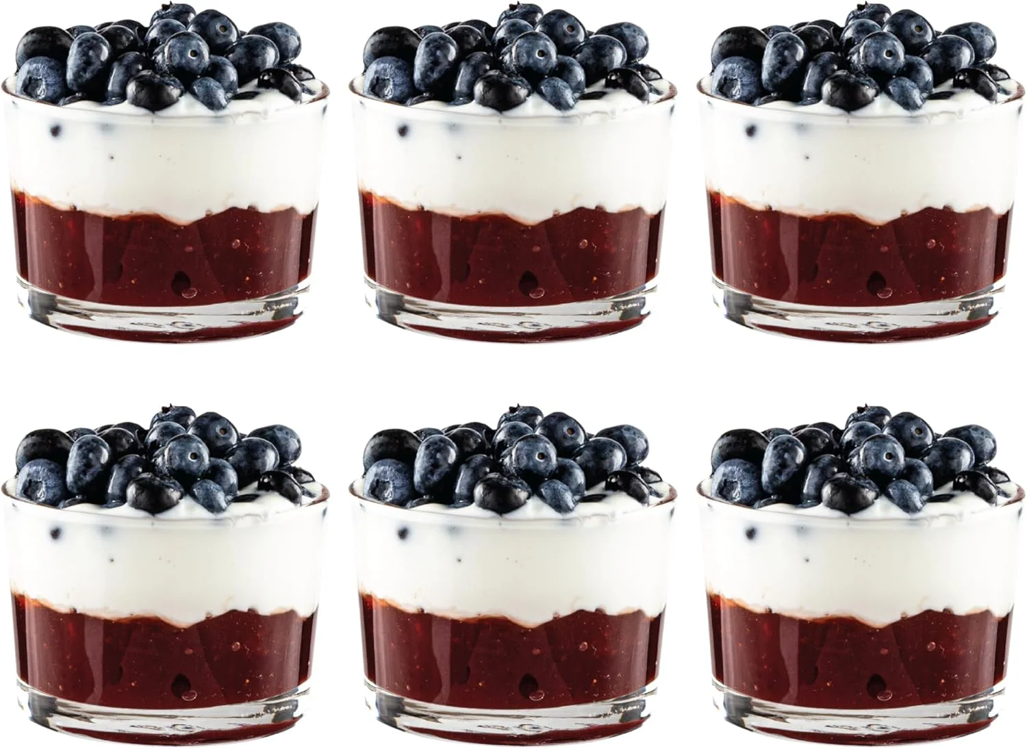 کاسه های شیشه ای کوچک Vikko: لیوان های مزه 200 میلی لیتری - لیوان های بودگا قابل انباشت - فنجان های دسر شیشه ای - ایده آل به عنوان فنجان کاستارد، کاسه های آماده سازی، لیوان های پارفه و کوکتل - ست 6 تایی لیوان کوتاه - 8.1 سانتی متر در 5 سانتی متر