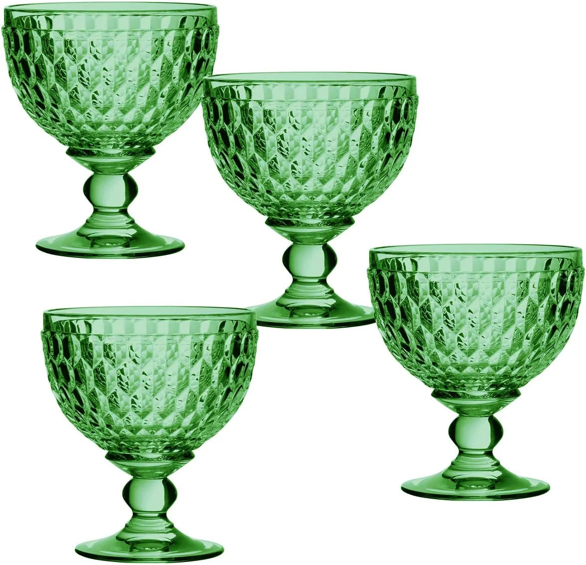 پیاله دسر/شامپاین رنگی بوستون ویلروی اند باخ، سبز، ست 4 عددی، 392 میلی لیتر پیاله دسر/شامپاین رنگی بوستون ویلروی اند باخ، سبز، ست 4 عددی، 392 میلی لیتر