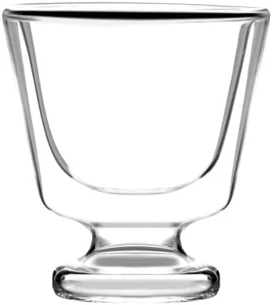 ویالی دیزاین ست 2 تایی کاسه دسر 250 میلی لیتر، لیوان دسر، فنجان دسر، مجموعه سوهو، لیوان بستنی خوری شیشه ای، دو جداره، لیوان یخ، کاسه یخ، فنجان قهوه سرد، سوربت، لیوان کوکتل