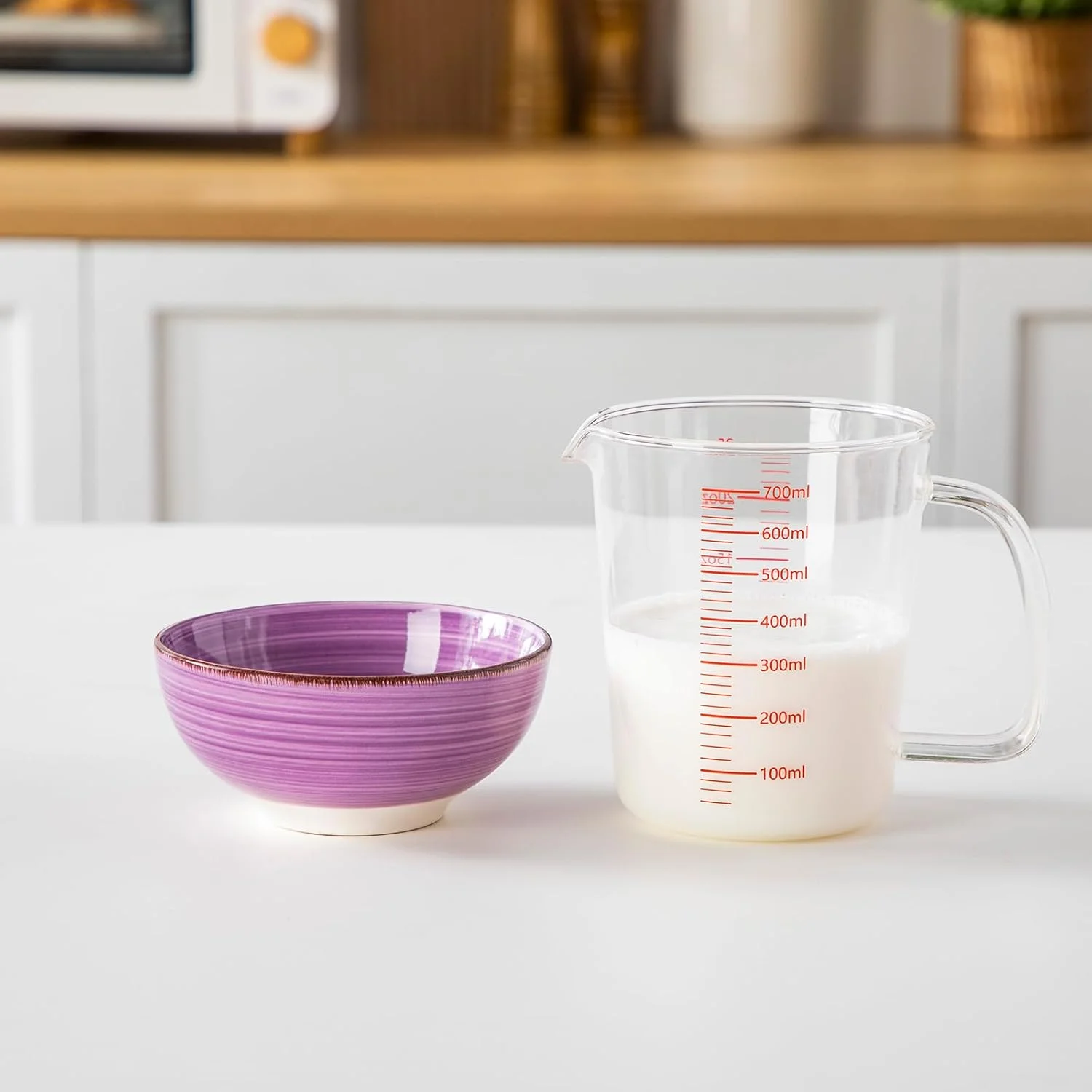 vancasso Bonita کاسه های دسر سنگی، ست 6 عددی کاسه، کاسه های سالاد 350 میلی لیتری، ست کاسه، کاسه های بستنی، کاسه های سرامیکی سس خوری، رنگارنگ