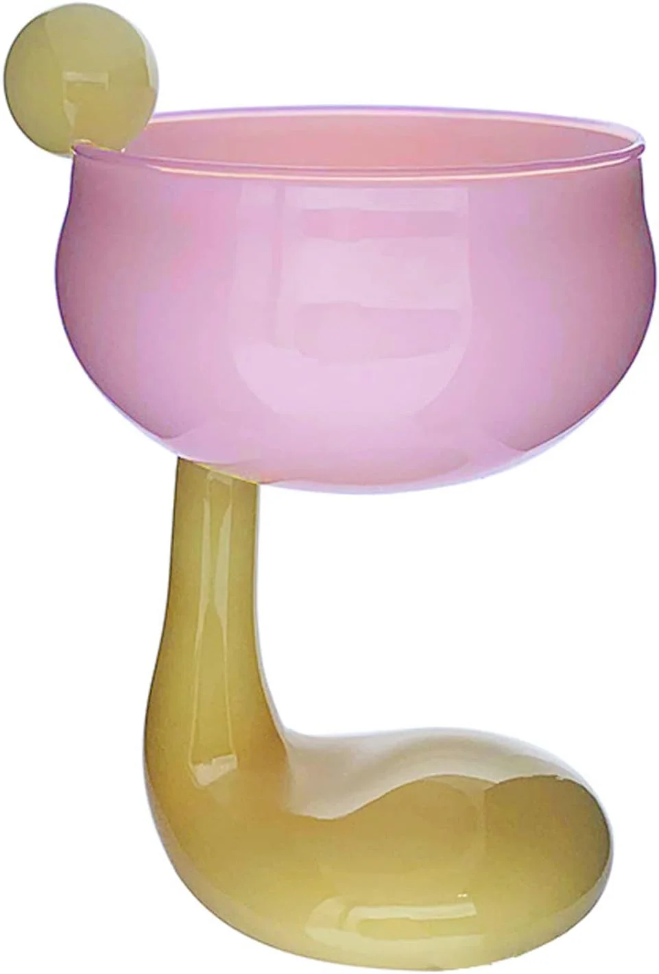 کاسه دسر شیشه ای Tnfeeon، کاسه های بستنی شیشه ای پنجه اردک زیبا، ظروف شیشه ای قابل استفاده مجدد با طراحی مدرن برای مهمانی ها و مصارف روزمره (#2)