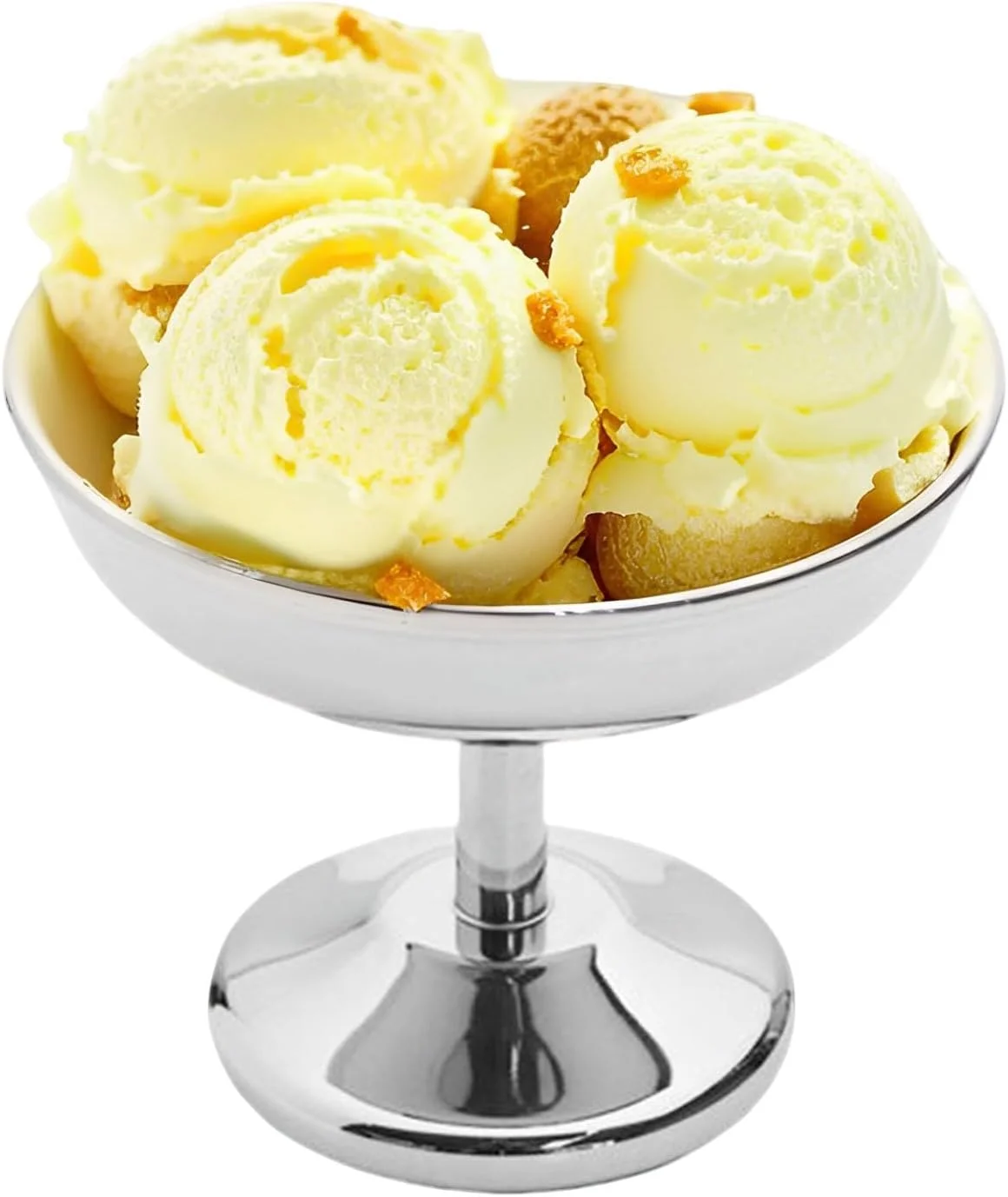 کاسه دسر استیل - ظرف میوه و تنقلات - ظرف گابلت میوه و تنقلات صرفه جویی در فضا برای پودینگ، پارفه و موس موز