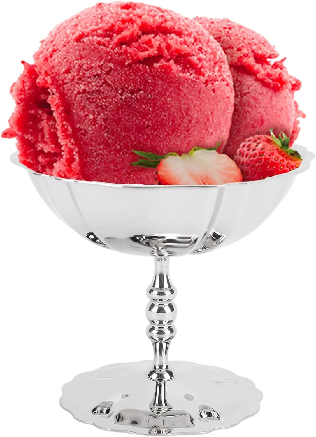 جام بستنی استیل ضد زنگ، کاسه دسر 200 میلی لیتری برای بستنی، سالاد، پودینگ برای خانه، مهمانی، هدیه، جمع و جور و آسان برای نگهداری