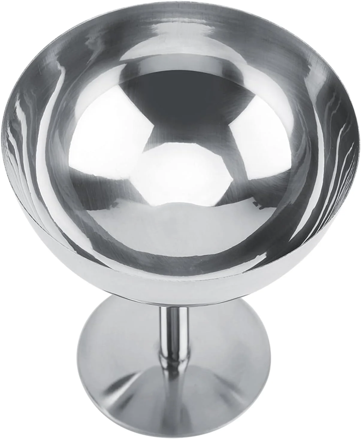 ظروف بستنی استیل ضد زنگ، کاسه های دسر شیک برای پودینگ، سالاد، میوه (پایه بلند)