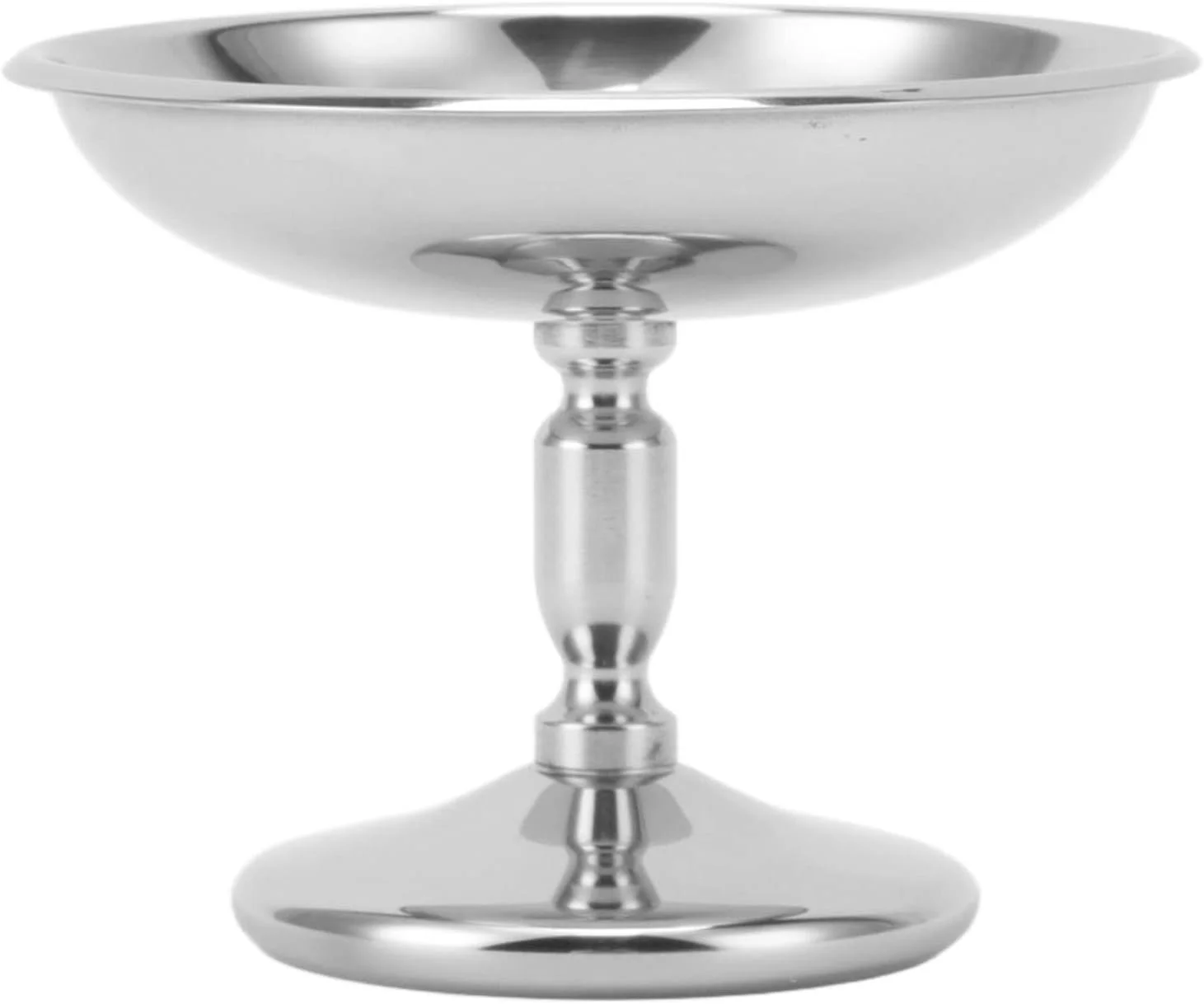 کاسه دسر استیل ضد زنگ، کاسه بستنی خوری، جام دسر استیل ضد زنگ قدیمی برای خانواده با تزئینات مهمانی