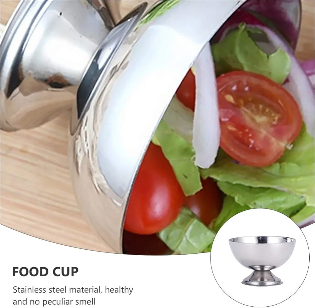 جام دسر استیل، کاسه دسر، جام بستنی، ظروف شربت، لوازم کوچک آشپزخانه، سایز M