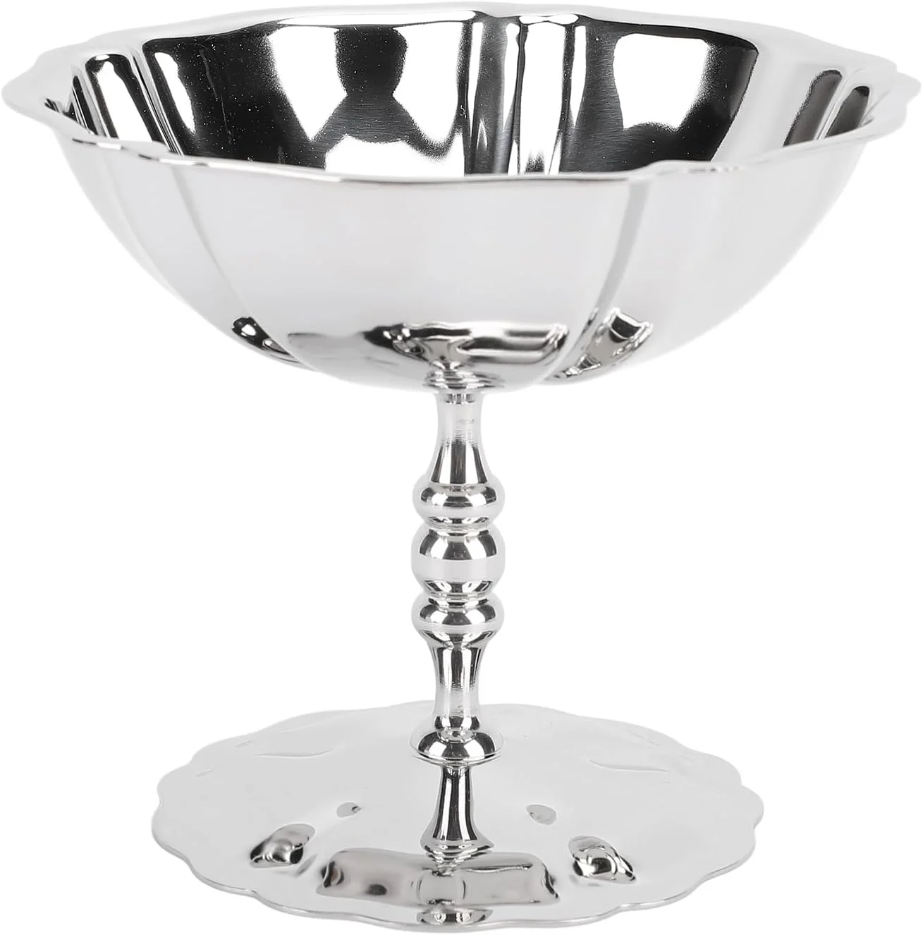 جام بستنی استیل ضد زنگ، کاسه دسر کوچک برای بستنی، موس، جنس براق و درخشان، بادوام، آسان برای نگهداری، برای مهمانی ها، استفاده خانگی