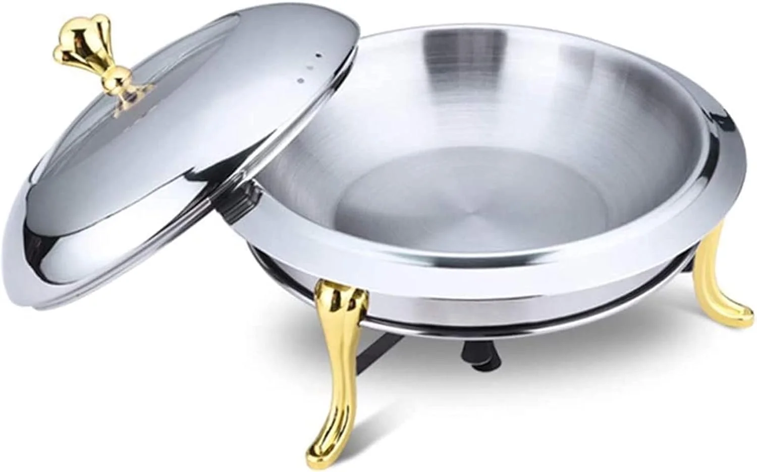 ظرف گرم نگهدارنده غذا استیل، ست ظرف گرم نگهدارنده غذا گرد استیل، گرم کننده غذای رومیزی گرد، بوفه پذیرایی مینی هات پات پیک نیک خانگی، نقره ای ظرف گرم نگهدارنده غذا استیل، ست ظرف گرم نگهدارنده غذا گرد استیل، گرم کننده غذای رومیزی گرد، بوفه پذیرایی مینی هات پات پیک نیک خانگی، نقره ای