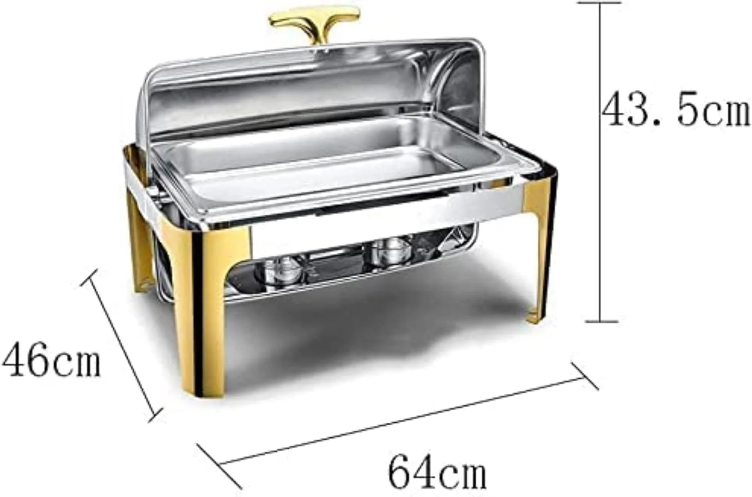 گرم نگهدارنده غذا، ظرف گرم کننده استیل ضد زنگ، ست بوفه گرم کننده غذا برای مجالس عروسی، مهمانی ها، ضیافت ها و پذیرایی