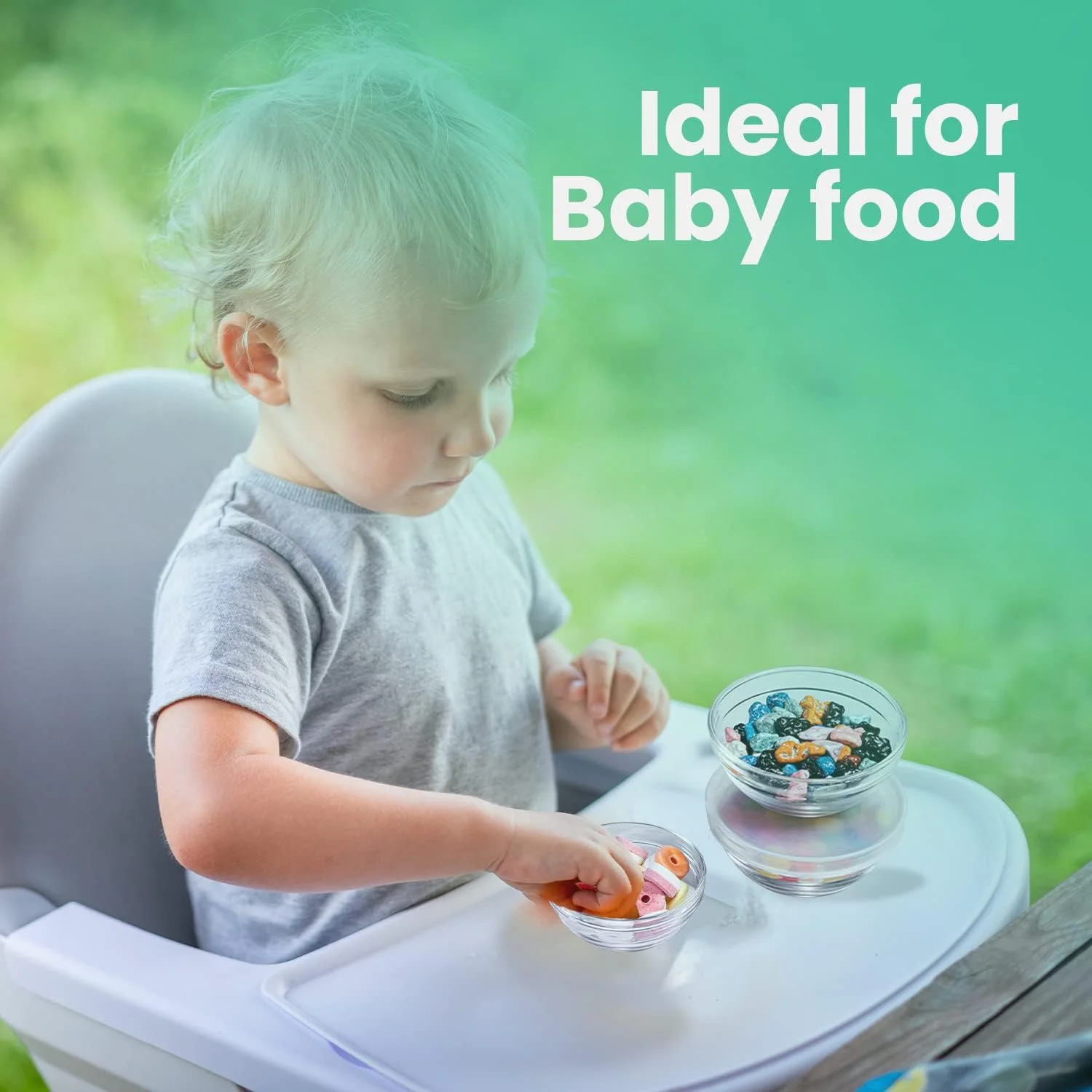 کاسه های شیشه ای کوچک SQARR با درب - کاسه های آماده سازی عالی برای دوستداران آشپزی - کاسه های کوچک برای آب نبات، دسر، آجیل، مهمانی، دیپ، چاشنی، سس، مواد اولیه (ست 12 عددی)