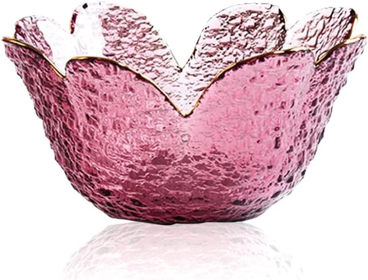 کاسه سس خوری شیشه ای Soulnioi، ظروف سس خوری طرح گل کریستالی، کاسه های کوچک دسر و تنقلات با روکش طلایی برای مهمانی عروسی خانگی، قطر 9.5 سانتی متر - بنفش کاسه سس خوری شیشه ای Soulnioi، ظروف سس خوری طرح گل کریستالی، کاسه های کوچک دسر و تنقلات با روکش طلایی برای مهمانی عروسی خانگی، قطر 9.5 سانتی متر - بنفش