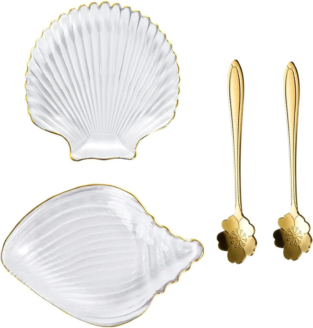 Soulnioi 2 عدد کاسه های سس کریستالی شیشه ای، کاسه های حلزونی، کاسه دسر، کاسه های غذای جانبی، کاسه های چاشنی، کاسه های تنقلات با قاشق قهوه ساکورا برای پیش غذای سوشی و دسر Soulnioi 2 عدد کاسه های سس کریستالی شیشه ای، کاسه های حلزونی، کاسه دسر، کاسه های غذای جانبی، کاسه های چاشنی، کاسه های تنقلات با قاشق قهوه ساکورا برای پیش غذای سوشی و دسر