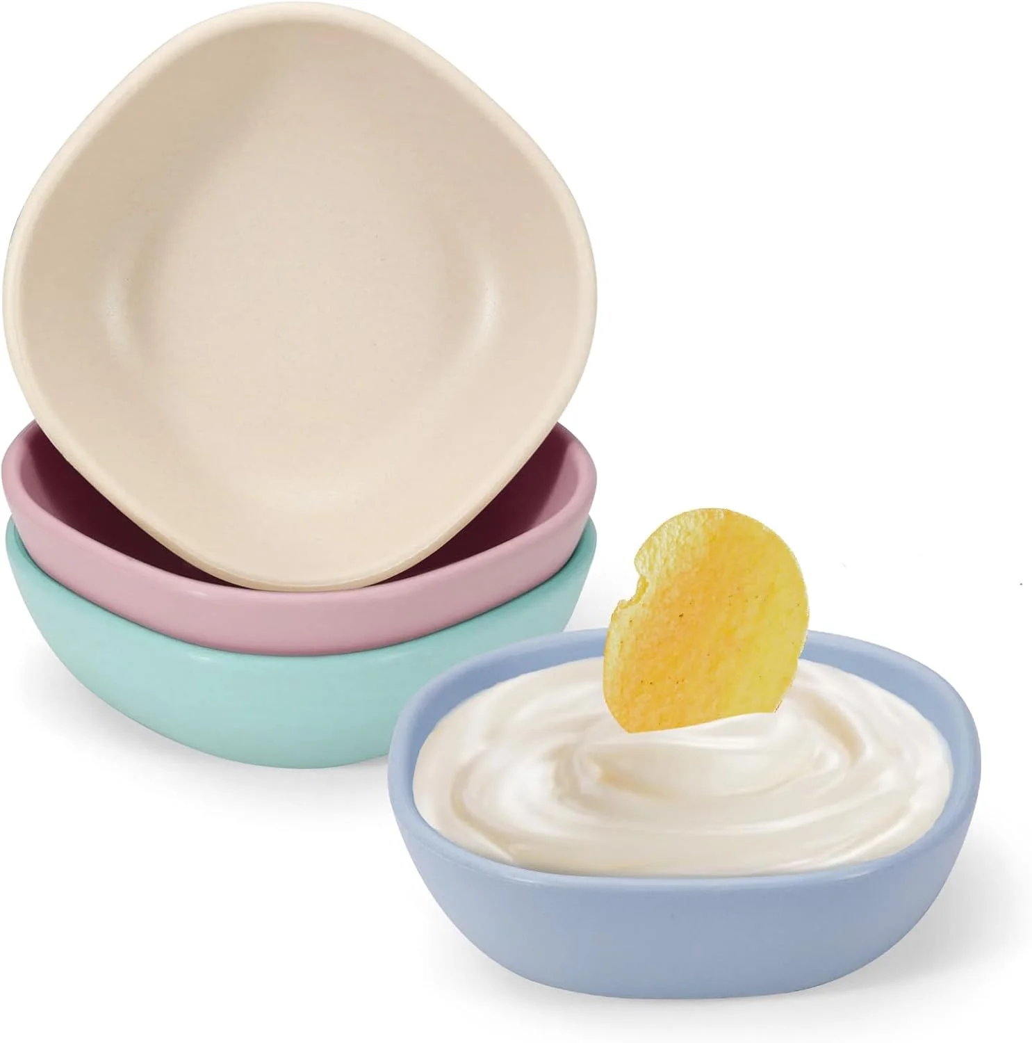 روچرلین 4 عدد کاسه دسر کوچک نی گندم 130 میلی لیتری، کاسه های پینچ انباشته، کاسه های آماده سازی کوچک فیبر بامبو، نعلبکی های غیر قابل شکستن برای غذاهای جانبی، چاشنی، میان وعده، پیش غذا (چند رنگ) روچرلین 4 عدد کاسه دسر کوچک نی گندم 130 میلی لیتری، کاسه های پینچ انباشته، کاسه های آماده سازی کوچک فیبر بامبو، نعلبکی های غیر قابل شکستن برای غذاهای جانبی، چاشنی، میان وعده، پیش غذا (چند رنگ)