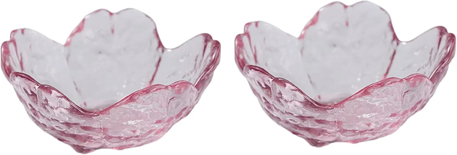 کاسه های سس خوری شیشه ای Soulnioi، ظروف چاشنی طرح شکوفه گیلاس ژاپنی، کاسه های کوچک کریستالی دسر خوری طرح ساکورا با قاشق، مناسب بستنی، تنقلات، سس و سوشی، ست 2 عددی - صورتی کاسه های سس خوری شیشه ای Soulnioi، ظروف چاشنی طرح شکوفه گیلاس ژاپنی، کاسه های کوچک کریستالی دسر خوری طرح ساکورا با قاشق، مناسب بستنی، تنقلات، سس و سوشی، ست 2 عددی - صورتی