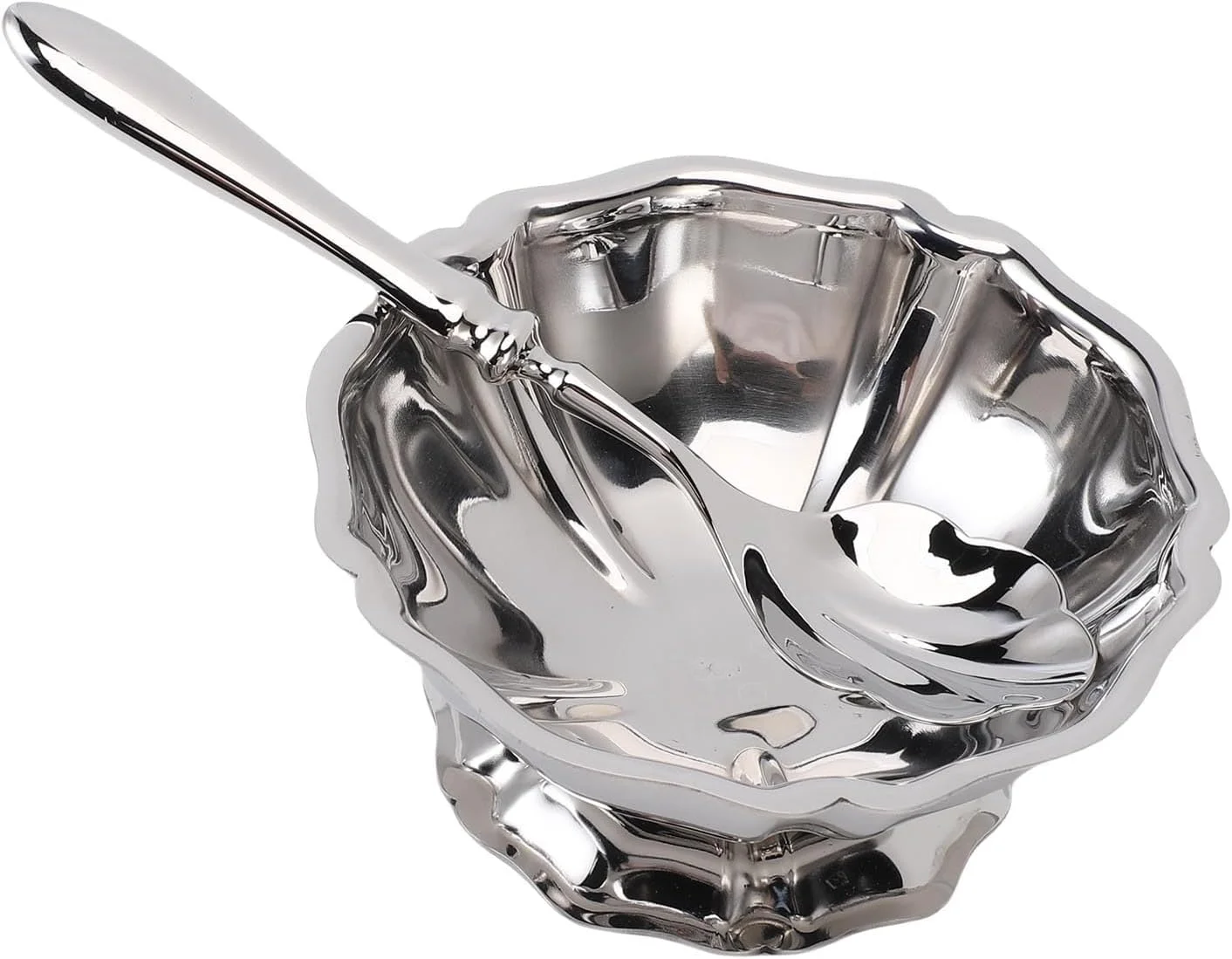 ظرف دسر پایه دار ریزقوی مدل 304 استیل ضد زنگ، جام بستنی، کاسه دسر برای بستنی میوه ای با طراحی مدرن و شیک، تمیز کردن آسان ظرف دسر پایه دار ریزقوی مدل 304 استیل ضد زنگ، جام بستنی، کاسه دسر برای بستنی میوه ای با طراحی مدرن و شیک، تمیز کردن آسان