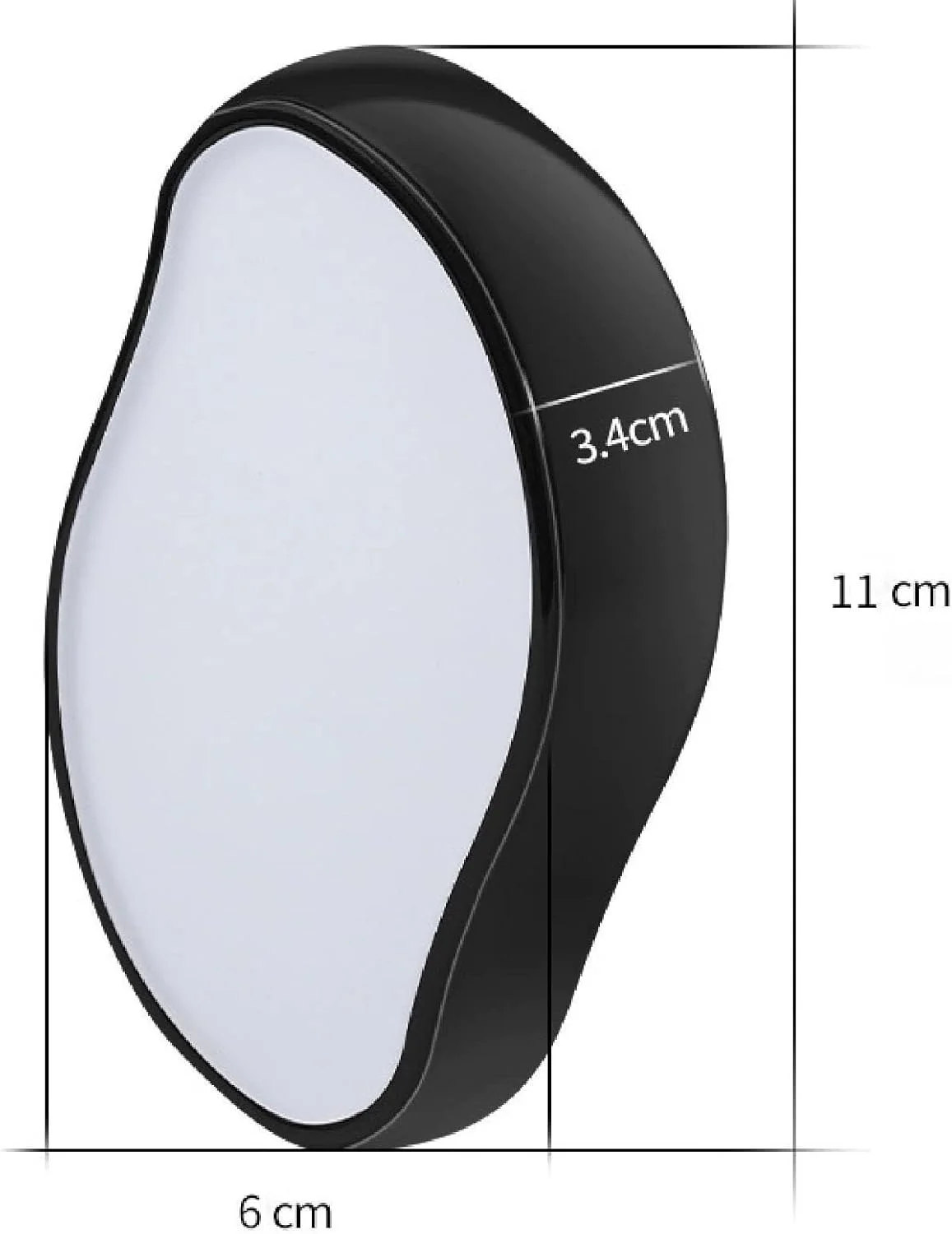 سوهان پای نانو شیشه ای، سوهان پای 2 در 1 نانو شیشه ای و از بین برنده پینه، فناوری نانو برای نتایج بهتر - مشکی