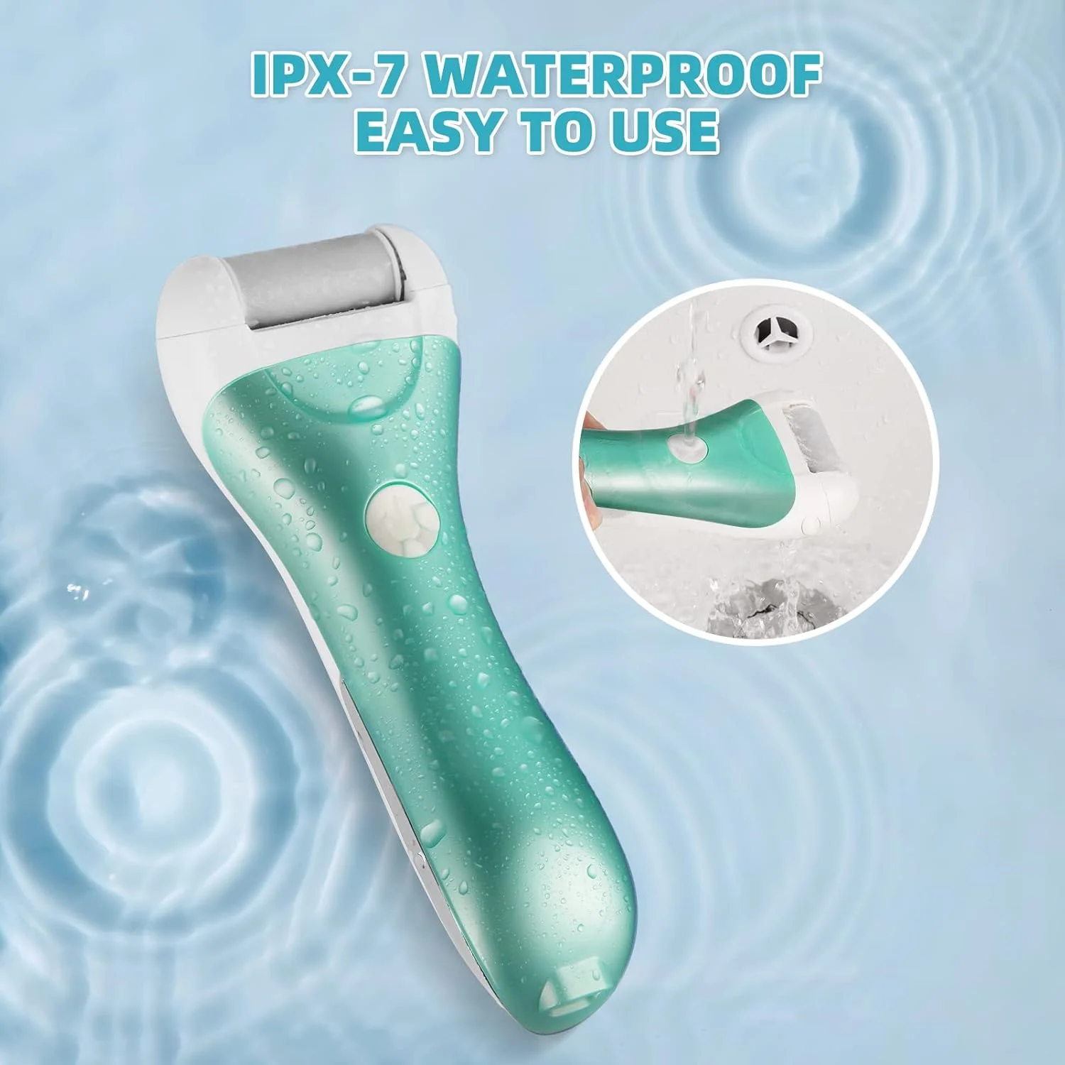 سوهان برقی پدیکور پا نایس بردی، ابزار پدیکور ضد آب و قابل شارژ، سوهان و تراشنده پا، ابزار مراقبت از پا برای پاشنه های ترک خورده و پوست مرده (آبی) سوهان برقی پدیکور پا نایس بردی، ابزار پدیکور ضد آب و قابل شارژ، سوهان و تراشنده پا، ابزار مراقبت از پا برای پاشنه های ترک خورده و پوست مرده (آبی)