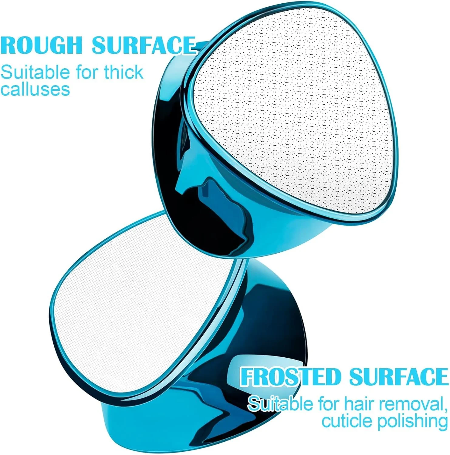 سوهان پا نالاکال، از بین برنده پینه و موهای زائد کریستالی نانو شیشه ای دو طرفه 2 در 1، از بین برنده ایمن و سریع پینه پا، اپیلاتور زنانه، ست پدیکور پا، طراحی انحصاری دو طرفه