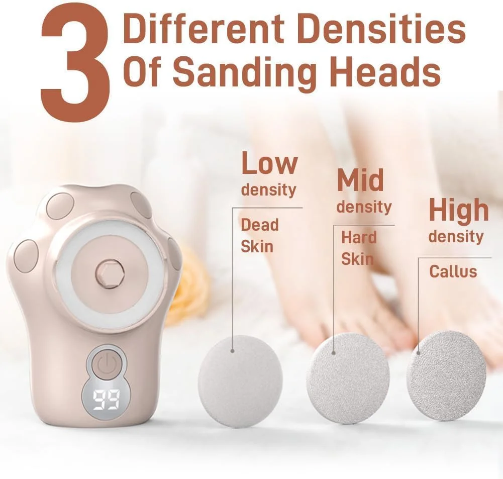 سوهان برقی پا NALACAL، قابل شارژ، اسکرابر قابل حمل پوست مرده با 3 درجه زبری مختلف سری سمباده، ابزار حرفه ای پدیکور قابل شستشو برای پا (صورتی) سوهان برقی پا NALACAL، قابل شارژ، اسکرابر قابل حمل پوست مرده با 3 درجه زبری مختلف سری سمباده، ابزار حرفه ای پدیکور قابل شستشو برای پا (صورتی)