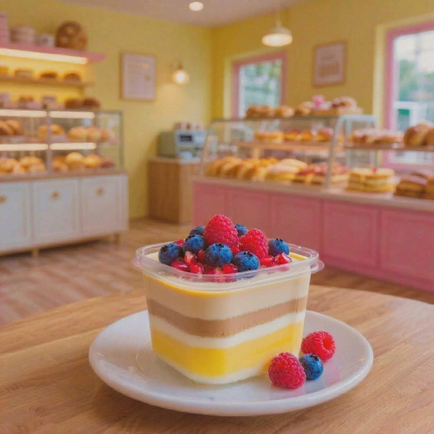 کاسه های دسر قابل استفاده مجدد، فنجان های دسر با قاشق، فنجان های پیش غذای پارفیت برای دسر تیرامیسو، پودینگ، موس، فنجان های دسر پلاستیکی با درب 360 میلی لیتر، بسته 50 عددی دسرهای مربعی