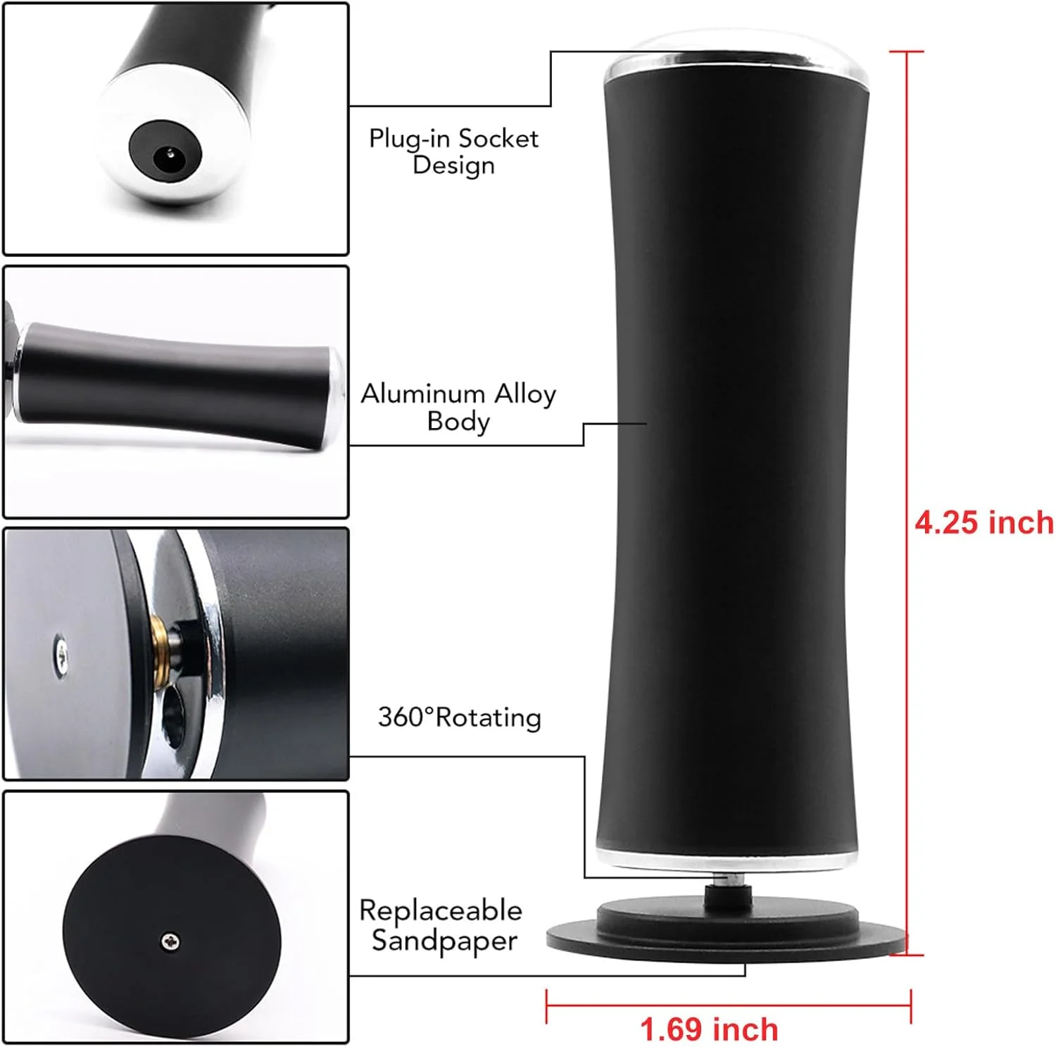 سوهان برقی پدیکور پا LXIANGN، دستگاه سنگ پای الکترونیکی با سرعت قابل تنظیم و 60 عدد دیسک سمباده تعویضی، سوهان پدیکور پا برای از بین بردن پینه، ترک و پوست سخت آقایان و بانوان