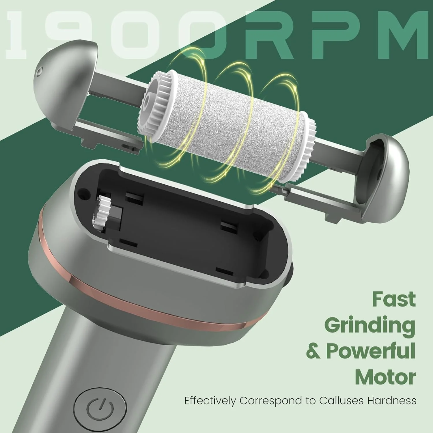 سوهان برقی پدیکور پا LOVACA 2025، دارای 2 سرعت و صفحه نمایش LED، کیت پدیکور 17 در 1 برای پاشنه های ترک خورده، پوست های مرده و مراقبت از پا های خشک، مناسب برای آقایان و بانوان