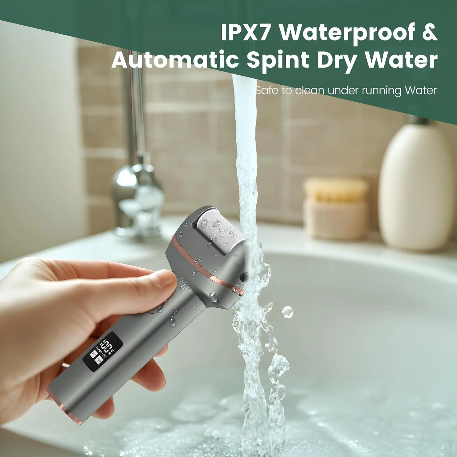 سوهان برقی پدیکور پا LOVACA 2025، دارای 2 سرعت و صفحه نمایش LED، کیت پدیکور 17 در 1 برای پاشنه های ترک خورده، پوست های مرده و مراقبت از پا های خشک، مناسب برای آقایان و بانوان