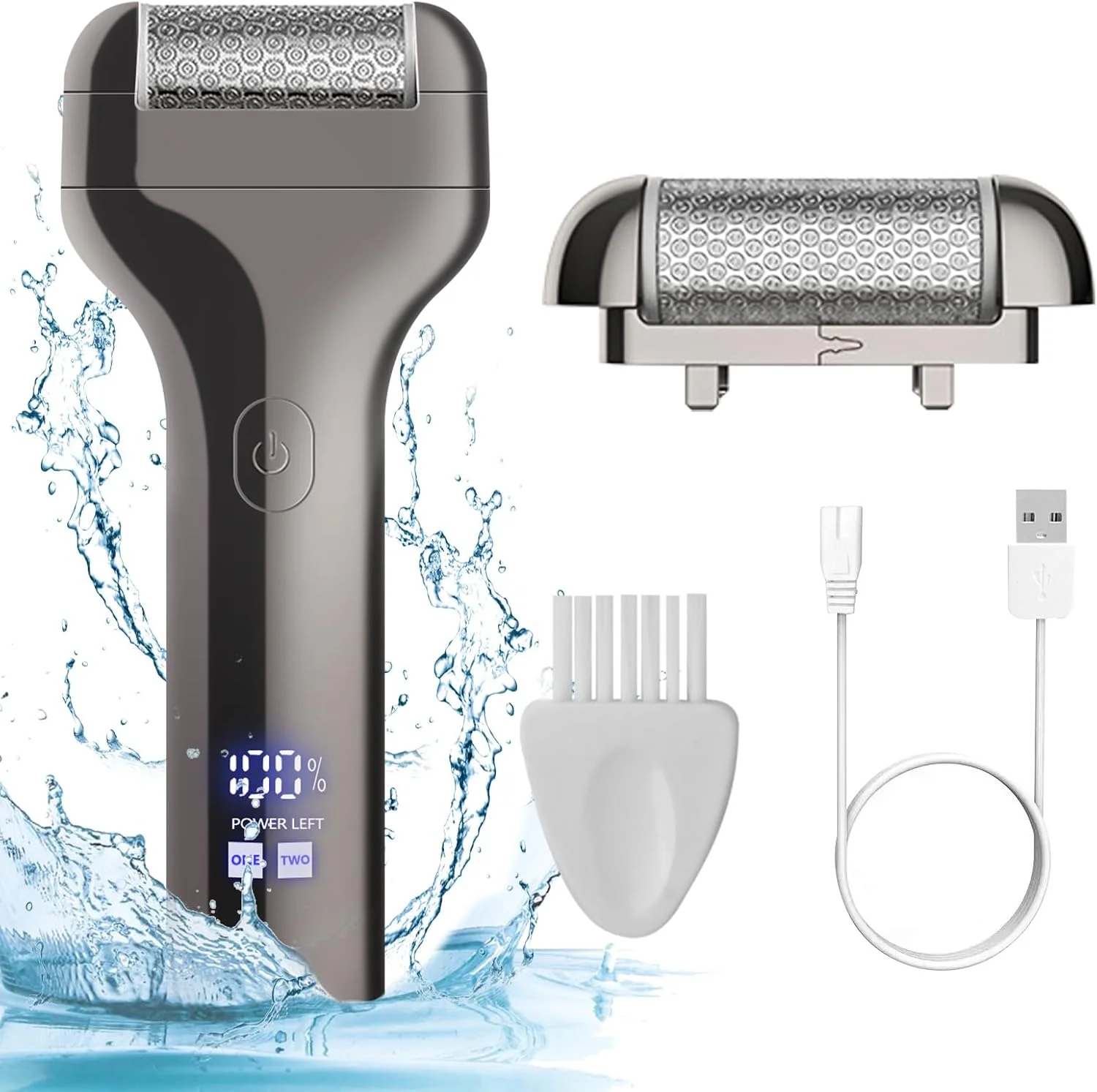 سوهان برقی پینه کیویان با سری های فلزی، از بین برنده پینه، قابل شارژ، سوهان برقی حرفه ای، سوهان پا برای مراقبت از پا