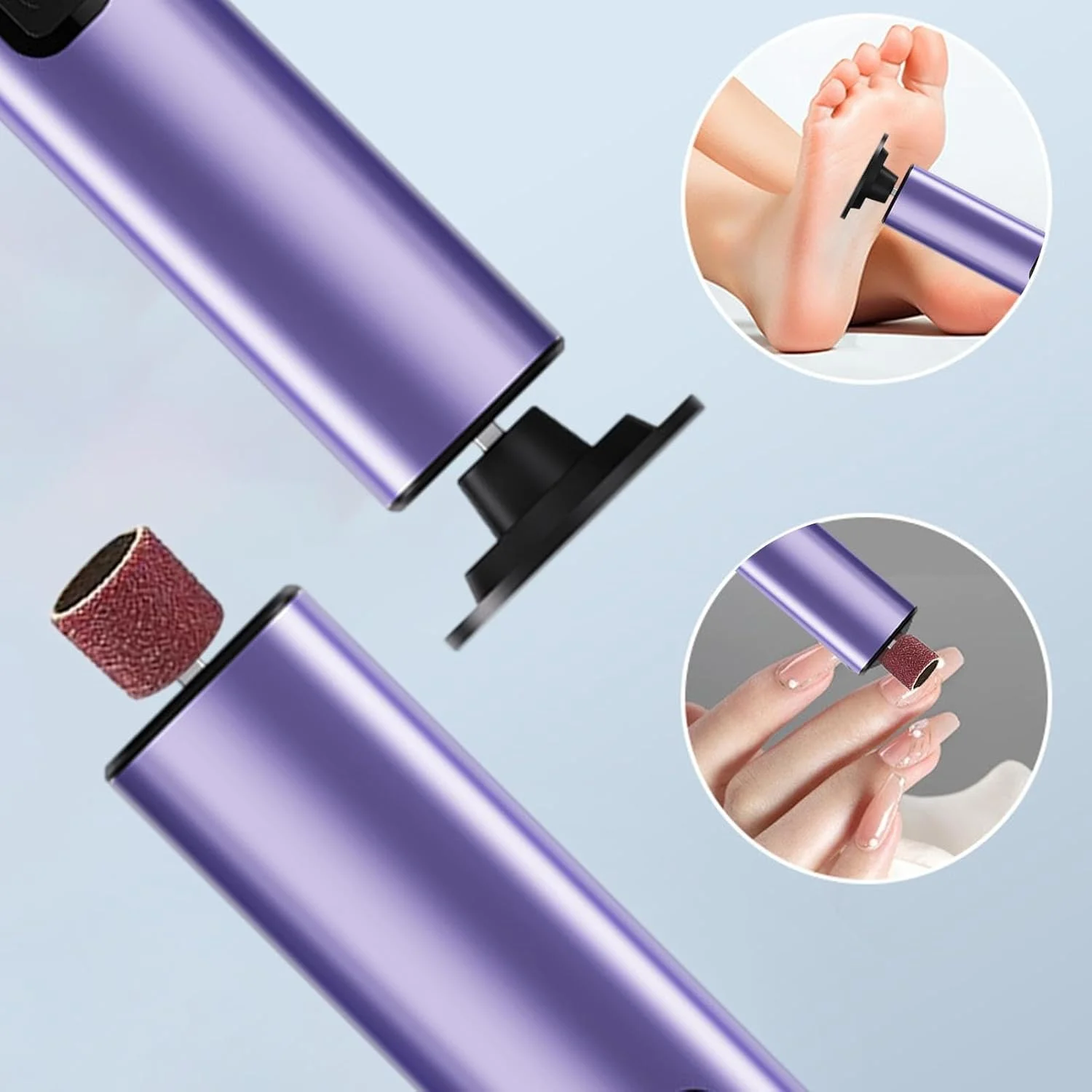 سوهان برقی پینه پا kinrguiyuez | سوهان برقی 2 در 1، ابزار پدیکور پا، دیسک های سمباده و سرهای سنگ زنی، 9 سرعت برای پوست های مرده، ترک خورده و سخت سوهان برقی پینه پا kinrguiyuez | سوهان برقی 2 در 1، ابزار پدیکور پا، دیسک های سمباده و سرهای سنگ زنی، 9 سرعت برای پوست های مرده، ترک خورده و سخت