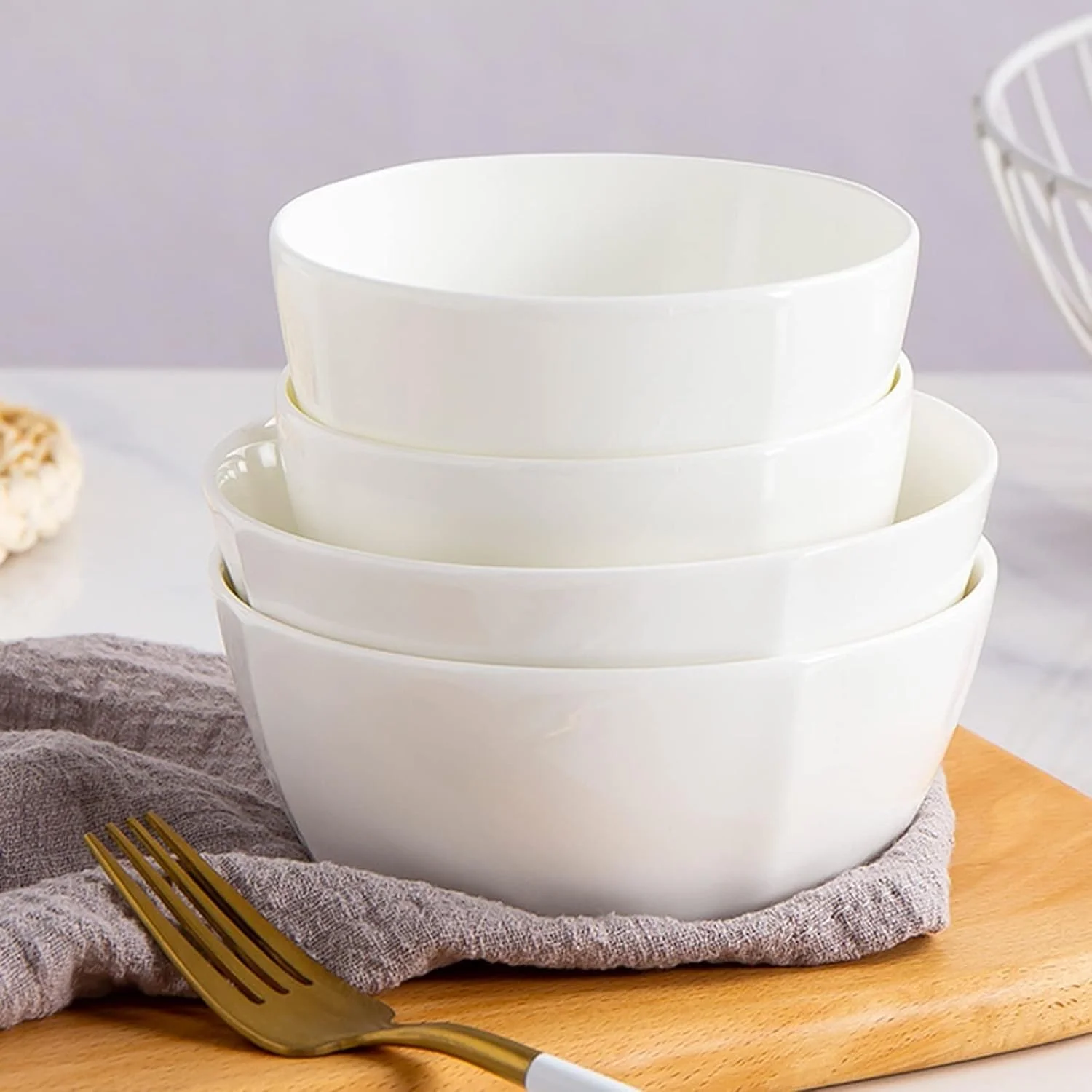 کاسه چینی، کاسه دسر، کاسه سوپ سرامیکی، کاسه بزرگ رامن، کاسه سالاد، مناسب برای بلغور جو دوسر، سوپ تورتیلا، 1100 میلی لیتر