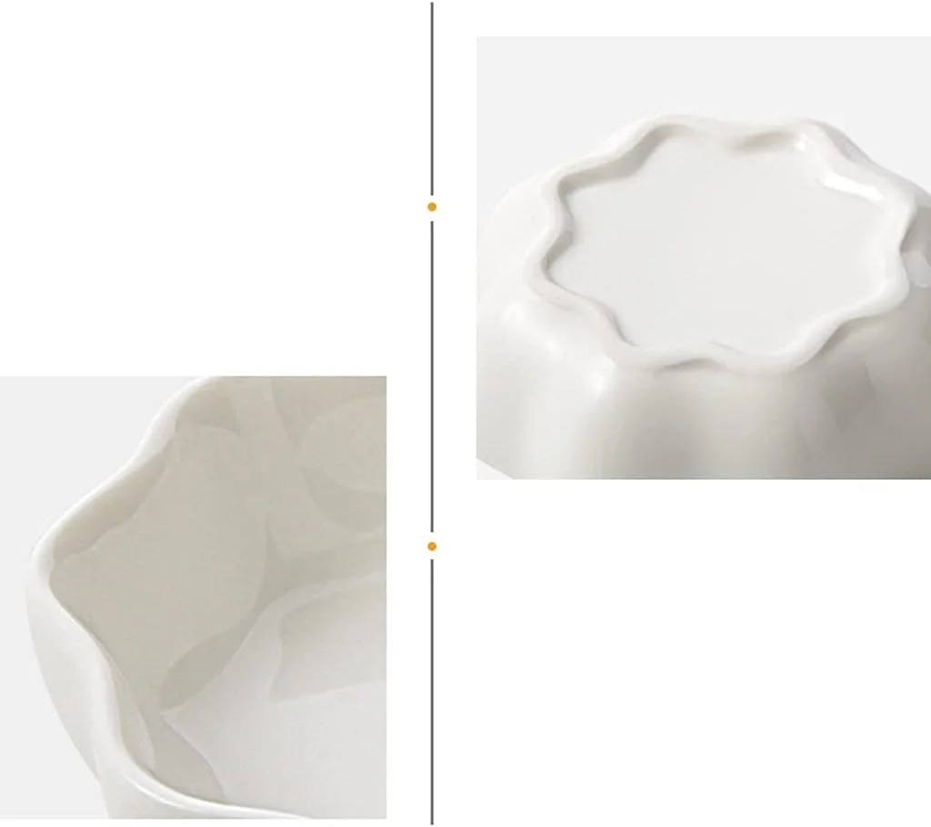 کاسه های اسنک، کاسه کوچک سفید چینی، کاسه دسر بستنی، ظرف جانبی دسر مناسب برای آشپزخانه منزل رستوران 4 عدد کاسه اسنک و دیپ