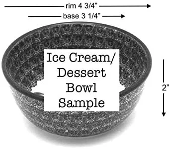 کاسه گالری سرامیک لهستانی - بستنی/دسر - طرح سانبرست