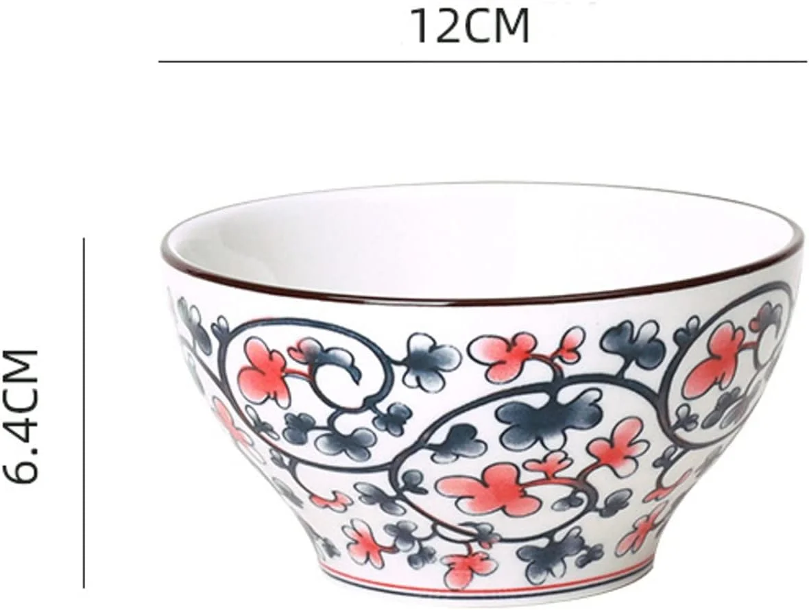 کاسه دسر چینی YANCI®، کاسه غلات همراه با جعبه هدیه، کاسه های رنگارنگ 280 میلی لیتری، کاسه های میان وعده زیبا برای بستنی، سوپ، غلات، مخلفات، چاشنی، سبک وزن، بسته 5 عددی