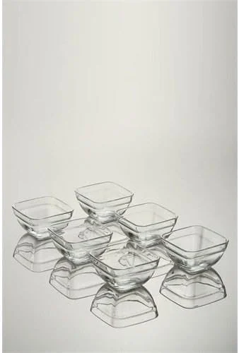 ست کاسه دسر پز پاشاباغچه مدل 1006117، 6 عددی، قطر 11 سانتی متر در ارتفاع 6 سانتی متر، شفاف ست کاسه دسر پز پاشاباغچه مدل 1006117، 6 عددی، قطر 11 سانتی متر در ارتفاع 6 سانتی متر، شفاف