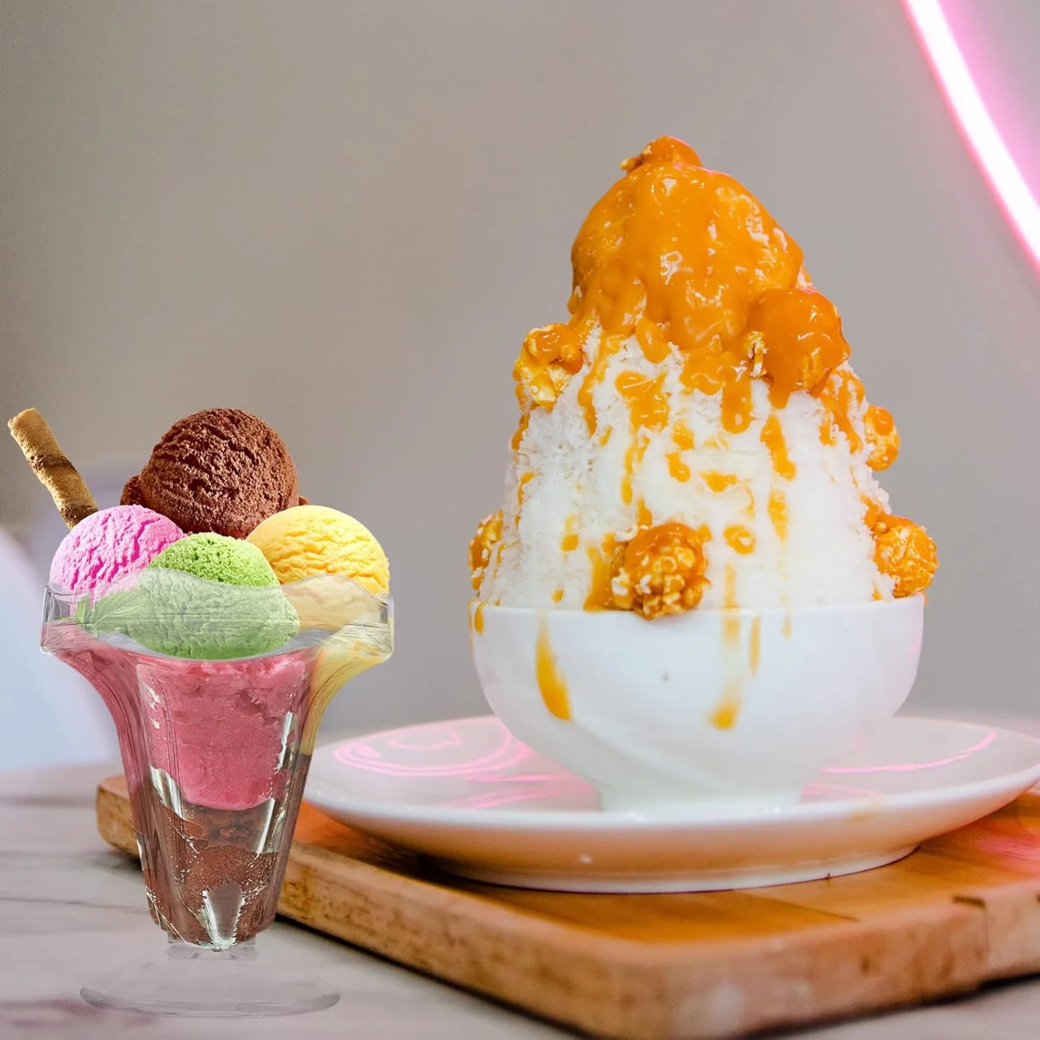 کاسه دسر شیشه ای PAREKS ar، فنجان دسر کوچک، کاسه دسر مینیاتوری تزئینی - دسر، بستنی، میوه، سالاد، میان وعده، کوکتل، چاشنی، ترایفل و مهمانی