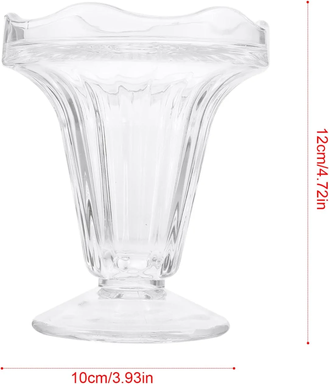 کاسه دسر شیشه ای PAREKS ar، فنجان دسر کوچک، کاسه دسر مینیاتوری تزئینی - دسر، بستنی، میوه، سالاد، میان وعده، کوکتل، چاشنی، ترایفل و مهمانی